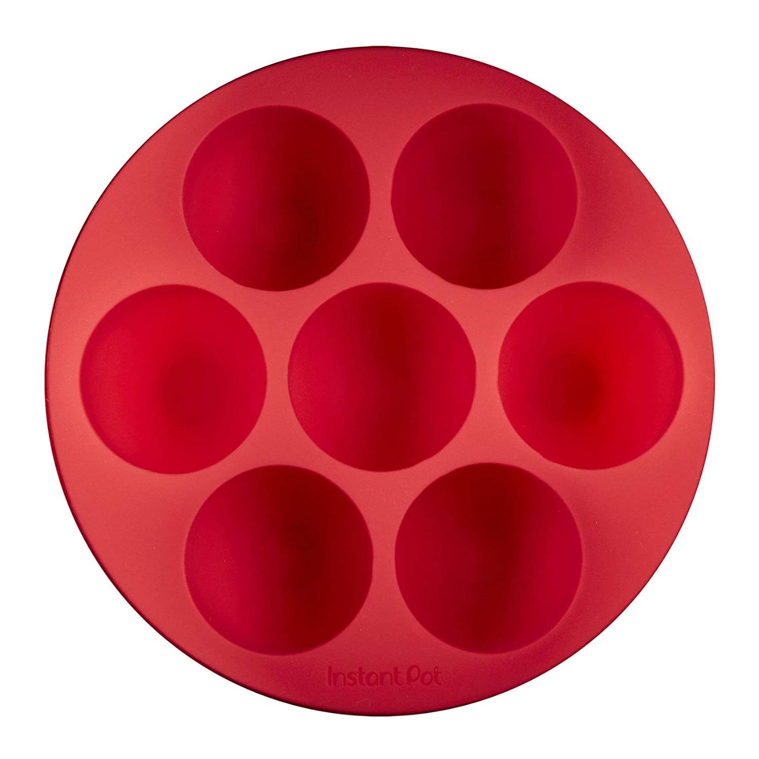 Instant Pot Silicone Egg Bites Pan with Lid (Red)