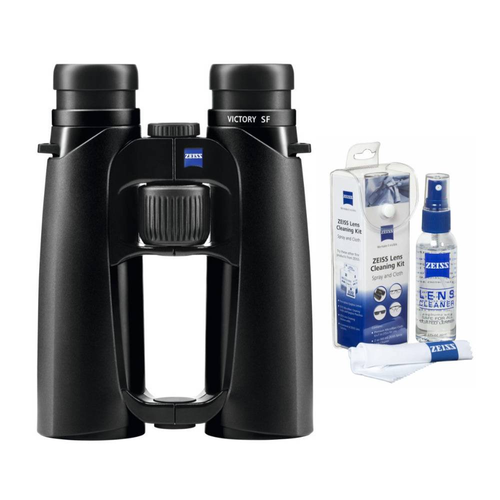 Zeiss 10x42 Victory SF Binoculars (Black) and Zeiss Cleaning Kit