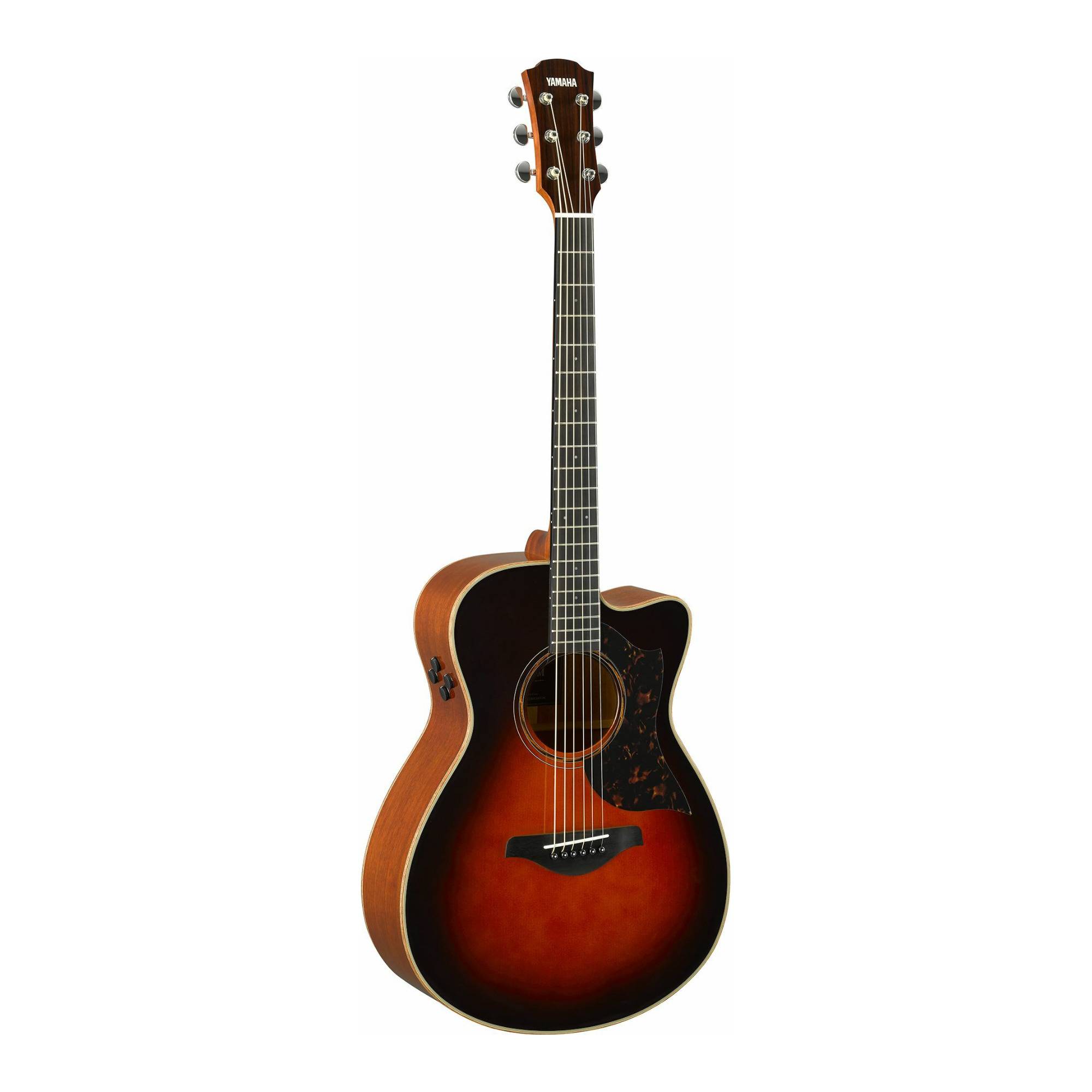 Yamaha AC3M Small Body Cutaway 6-String Acoustic-Electric Guitar (Tobacco Brown Sunburst)