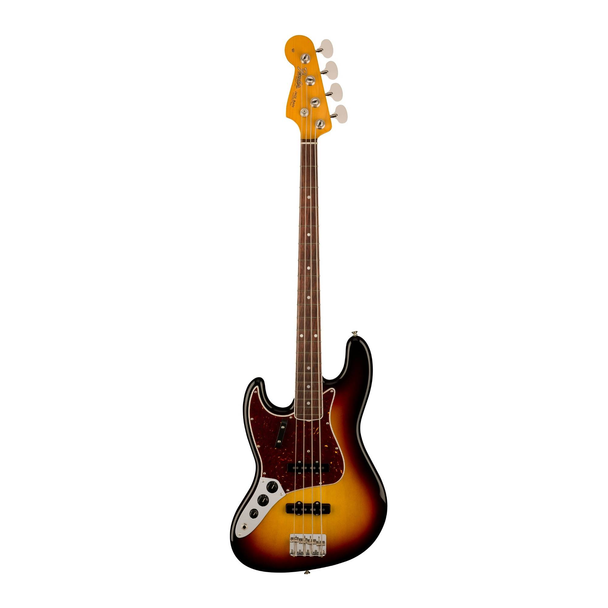Fender American Vintage II 1966 4-String Jazz Bass Guitar (Left-Handed, 3-Color Sunburst)