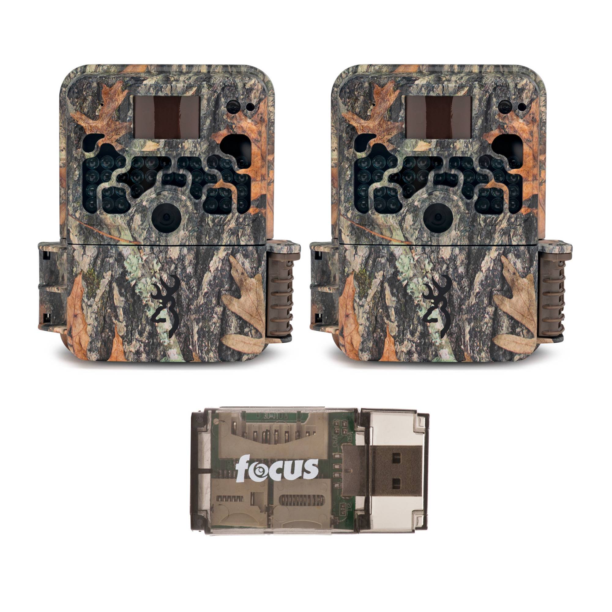 Browning Trail Cameras 16MP Strike Force Extreme Game Cam (2-Pack) with USB Card Reader