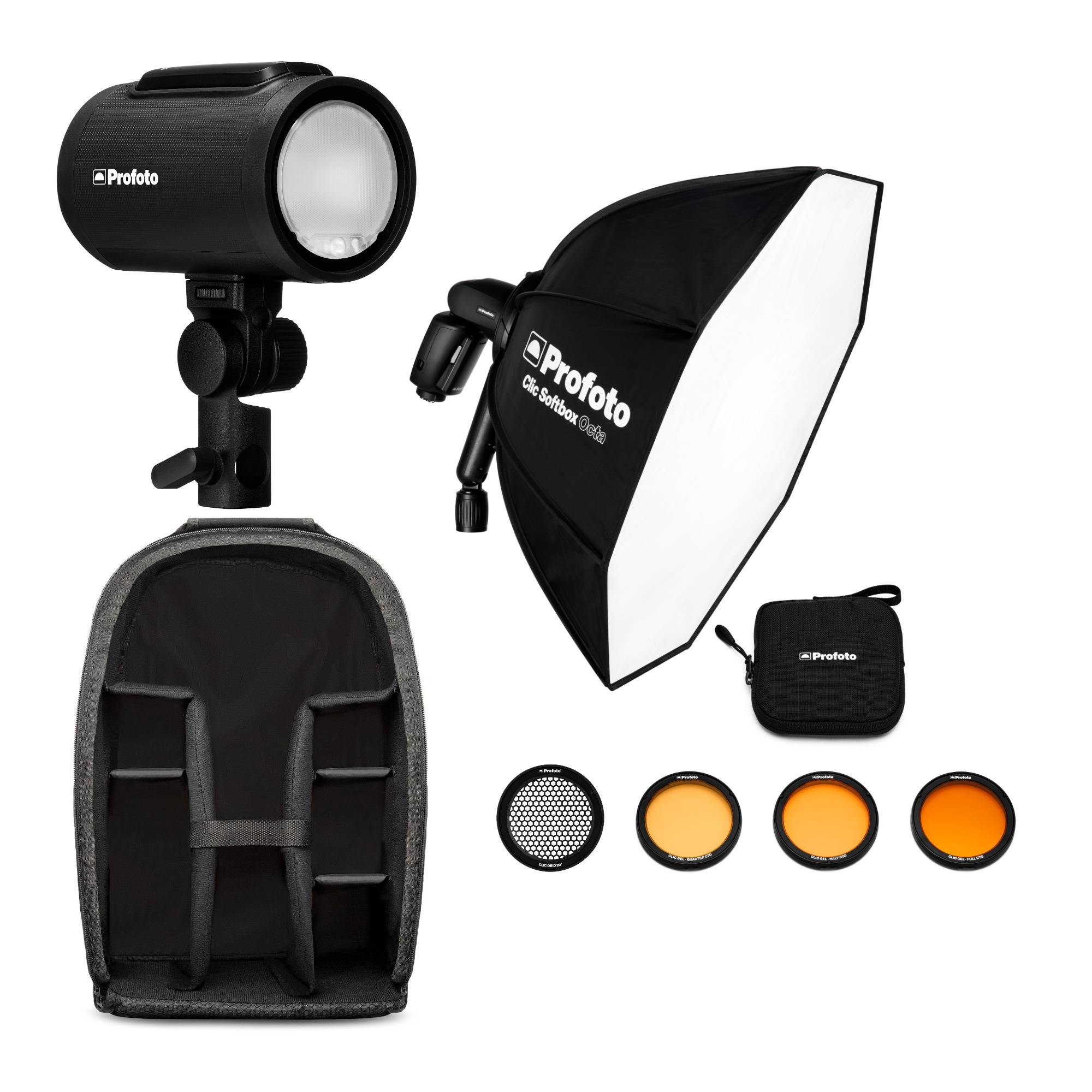 Profoto A2 Monolight with Softbox Sling Bag, CTO Filter Kit and Studio Lights