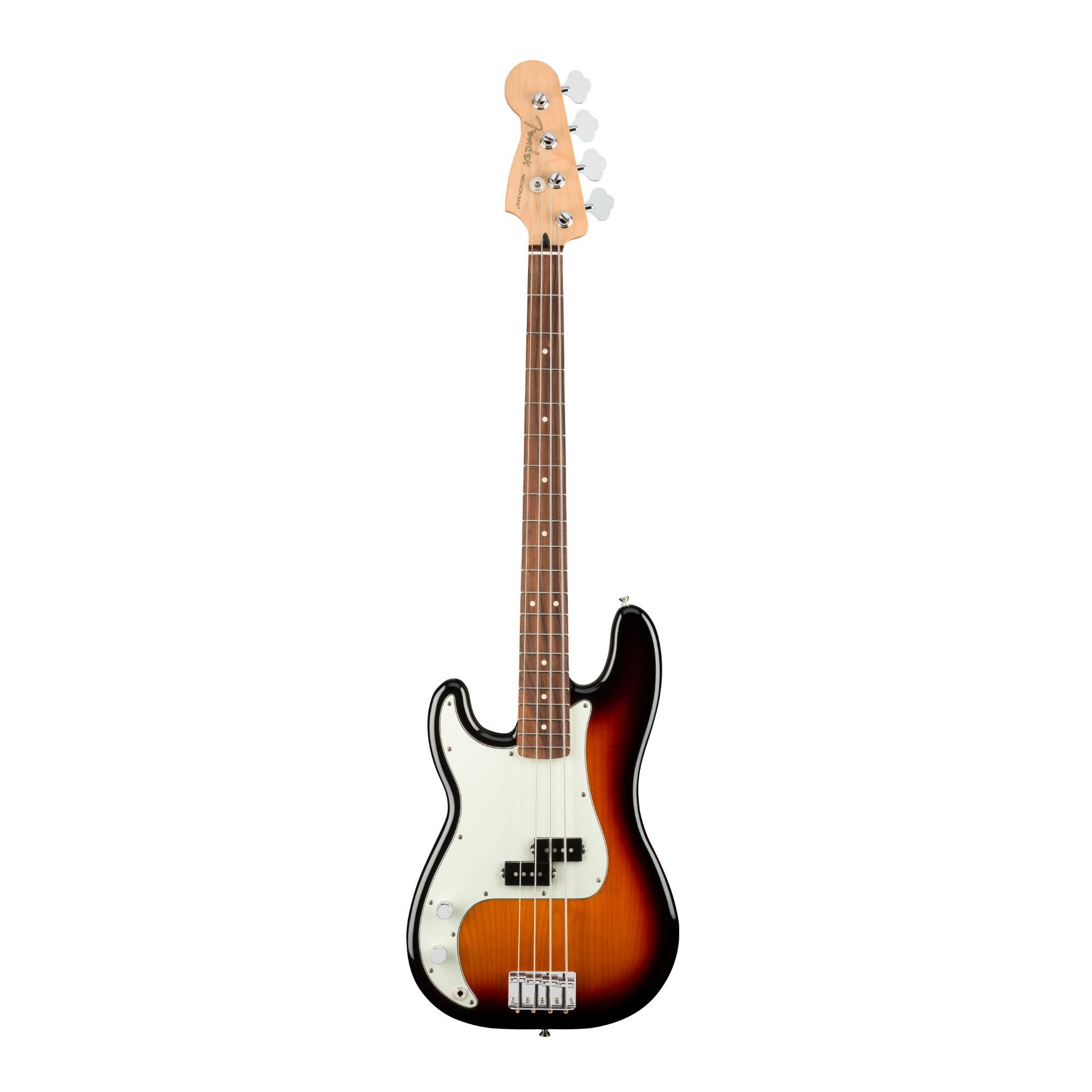 Fender Player Precision 4-String Electric Bass Guitar (Left-Hand, 3-Color Sunburst)