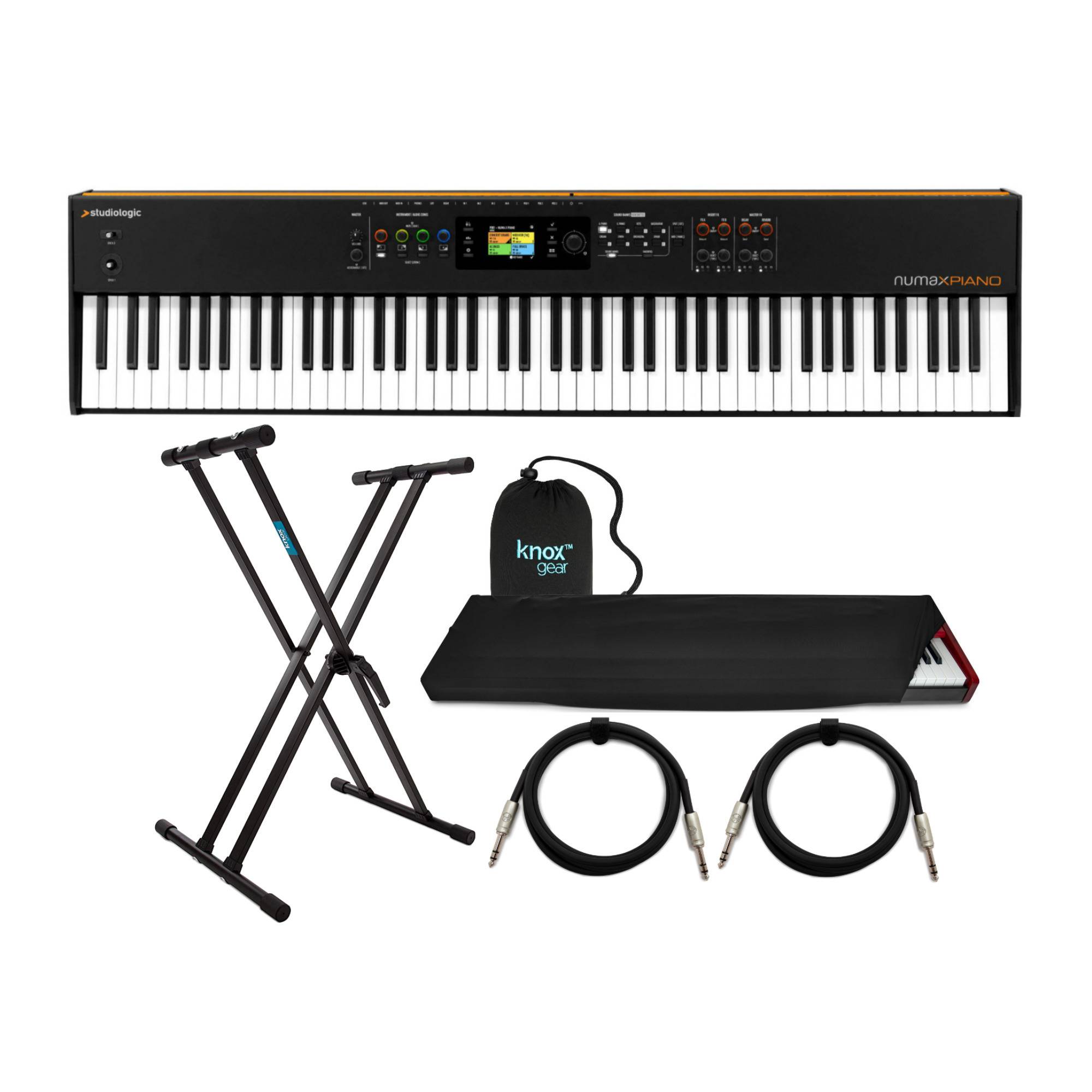 Studiologic Numa X Piano 88 Digital Piano with Hammer-Action Keys Bundle with Keyboard Stand