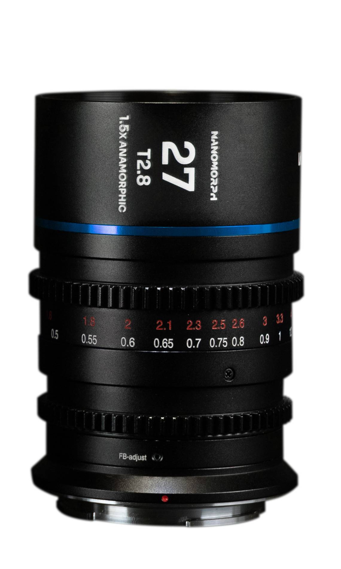 Laowa Nanomorph 27mm T2.8 1.5X S35 Anamorphic Lens (Blue) for Canon RF