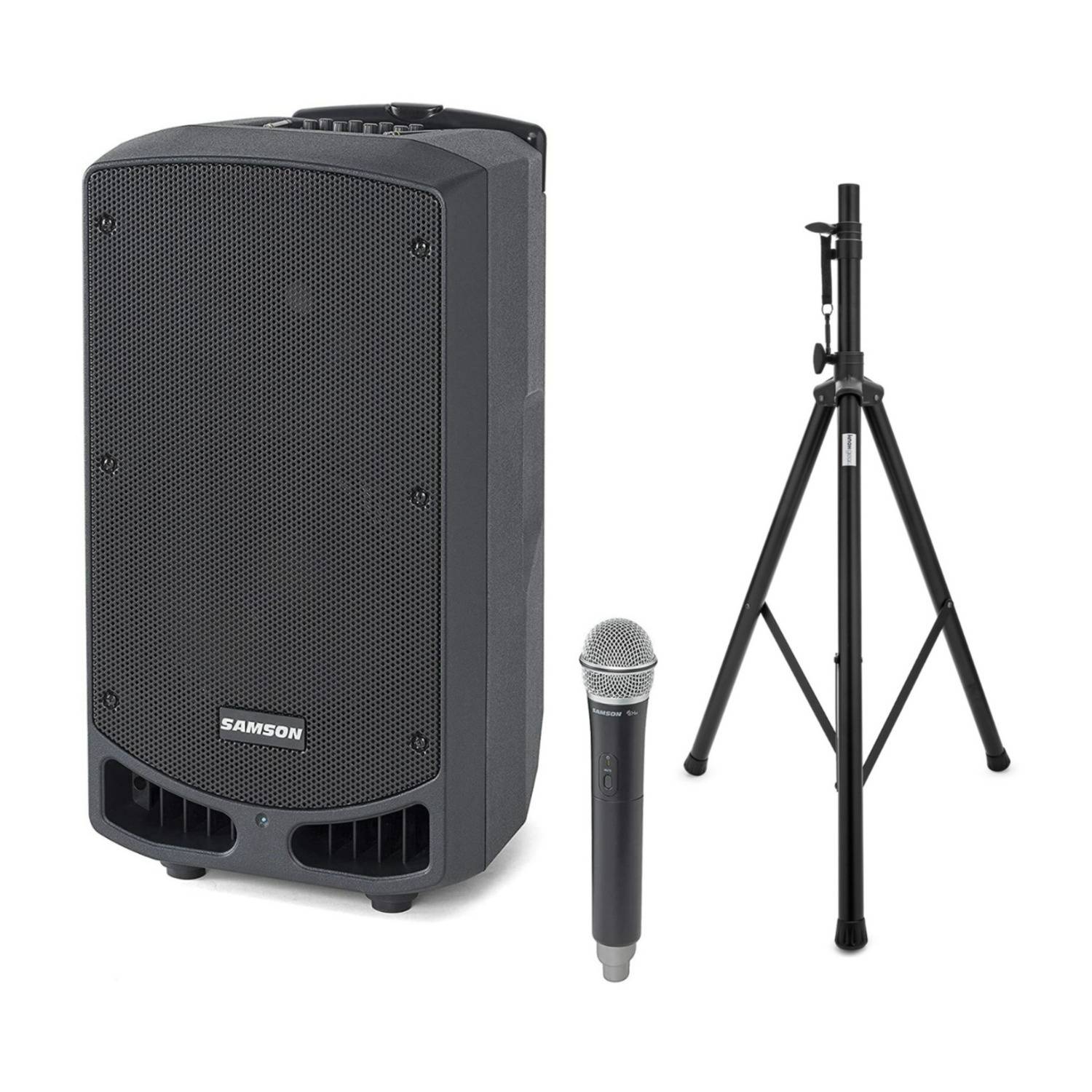 Samson Expedition XP310w Portable PA-10 Speaker with Handheld Wireless System Bundle