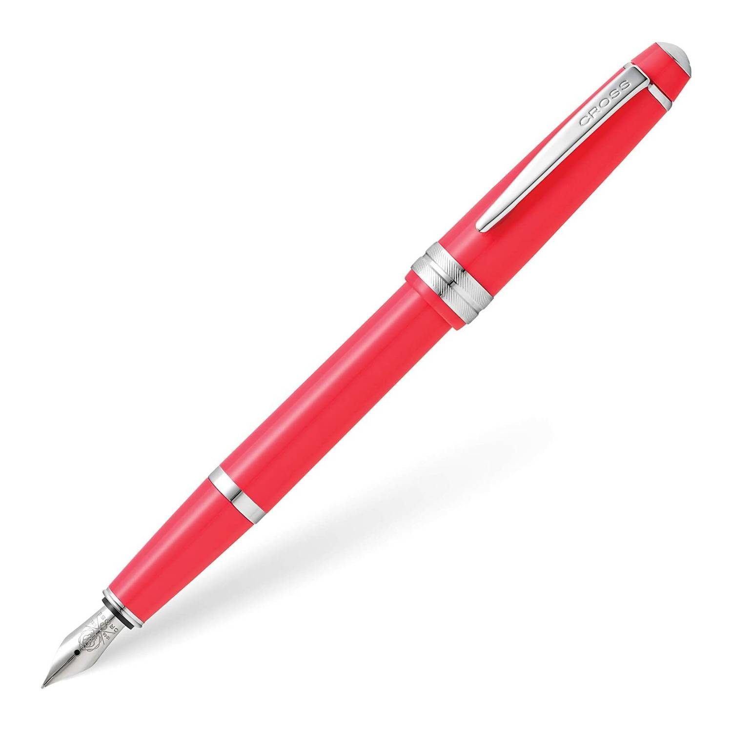 Cross Bailey Light Polished Coral Resin Fountain Pen with Polished Chrome Appointments
