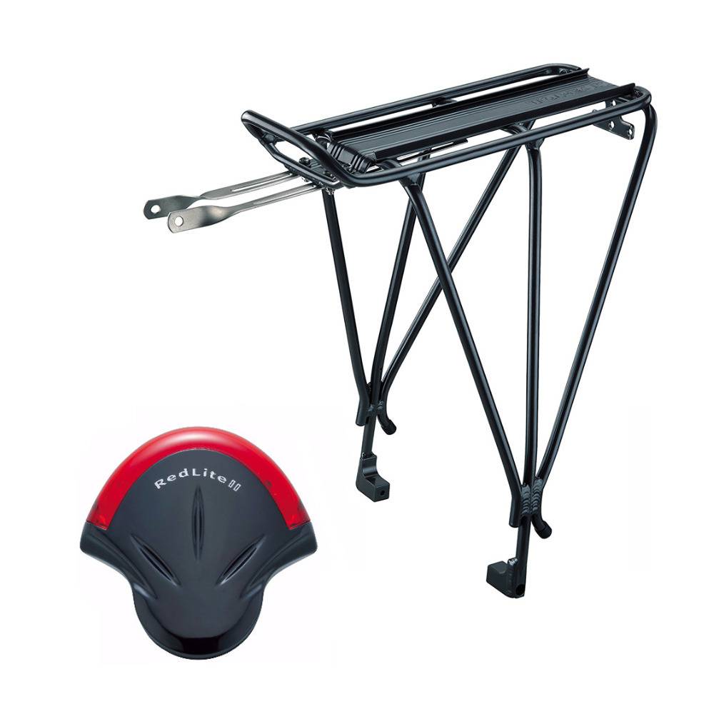 Topeak Explorer Bicycle Rack with Disc Brake Mounts and Rear Safety Light