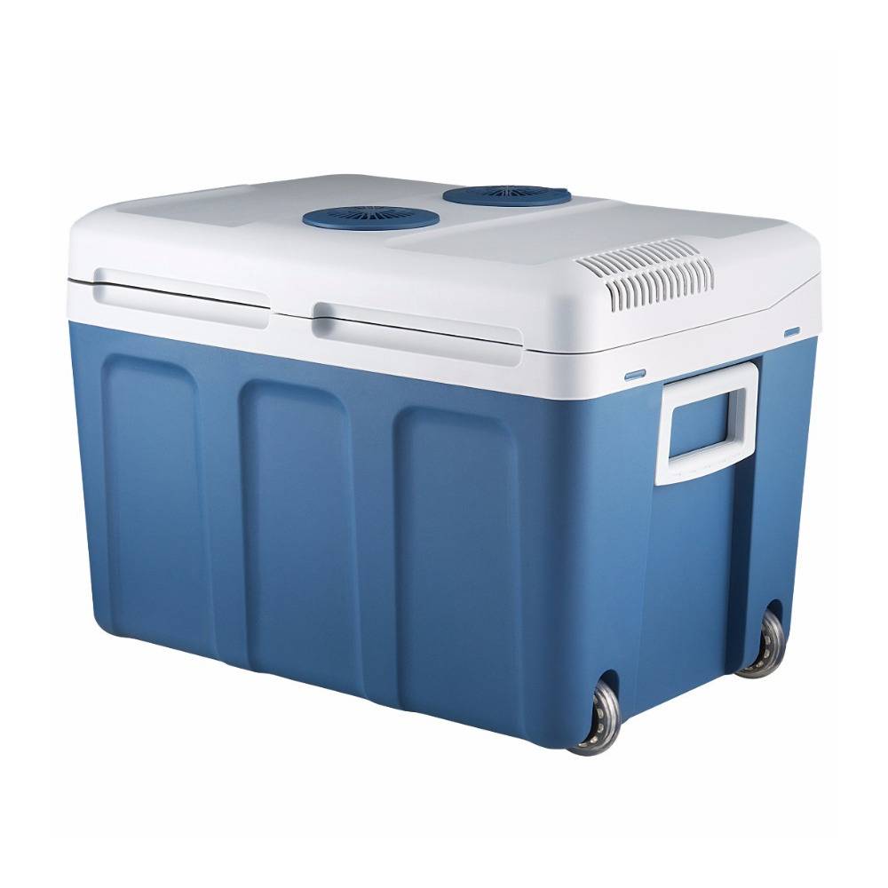 Lifestyle by Focus 48-Quart Electric Cooler/Warmer with Dual AC and DC Power Cords (Blue)