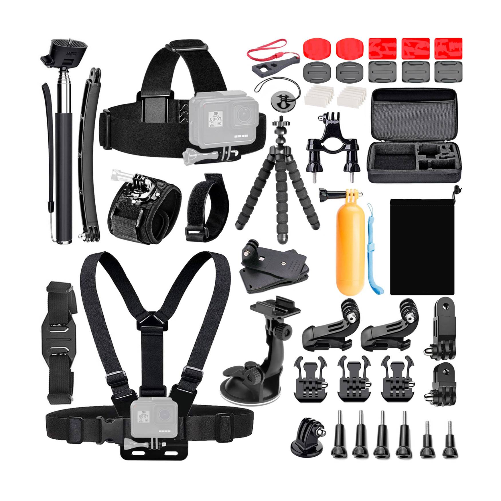 Koah 50-In-1 Action Camera Accessory Kit (Compatible with GoPro)