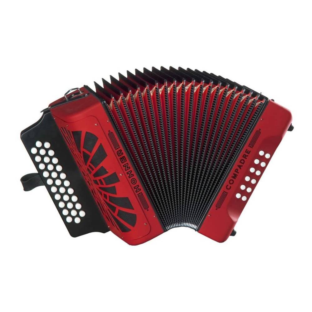 Hohner Compadre FBbEb Accordion with Gig Bag (Red)