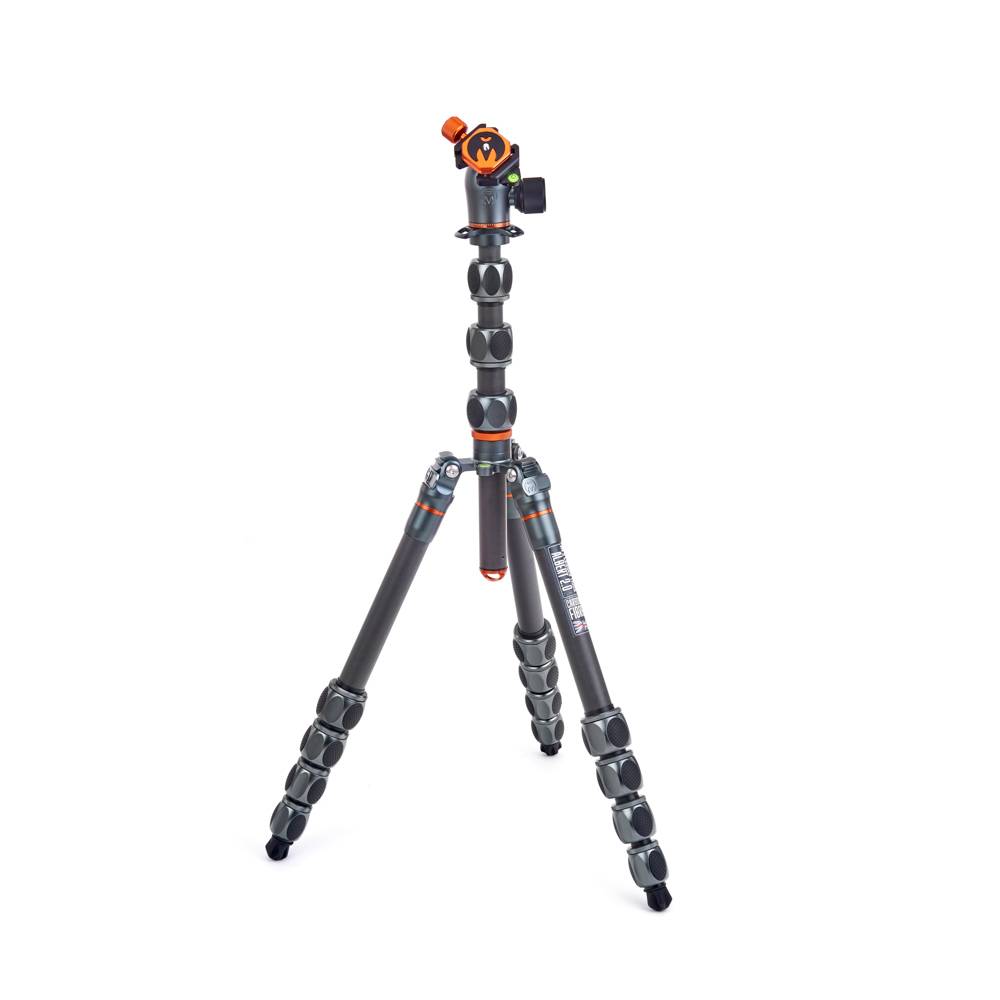 3-Legged Thing Albert 2.0 Carbon Fiber Tripod Kit with AirHed Pro and Three Detachable Legs (Gray)