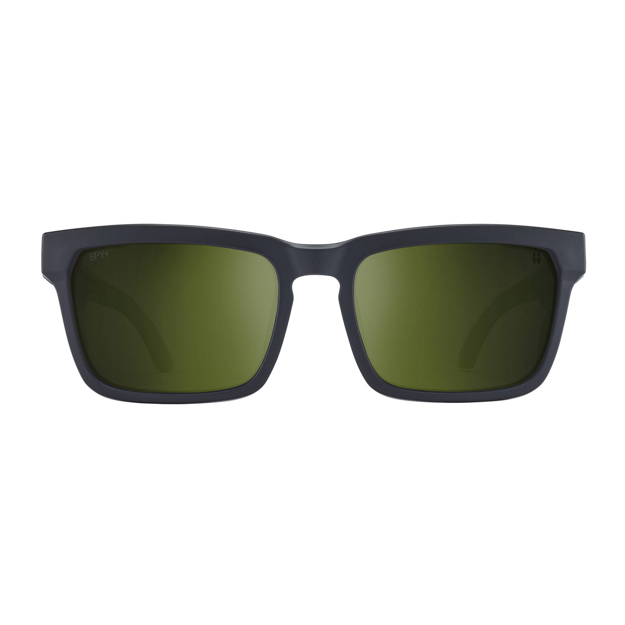 Spy Optic Helm Tech Matte Dark Olive Sunglasses (Happy Bronze Polar with Olive Spectra Mirror)