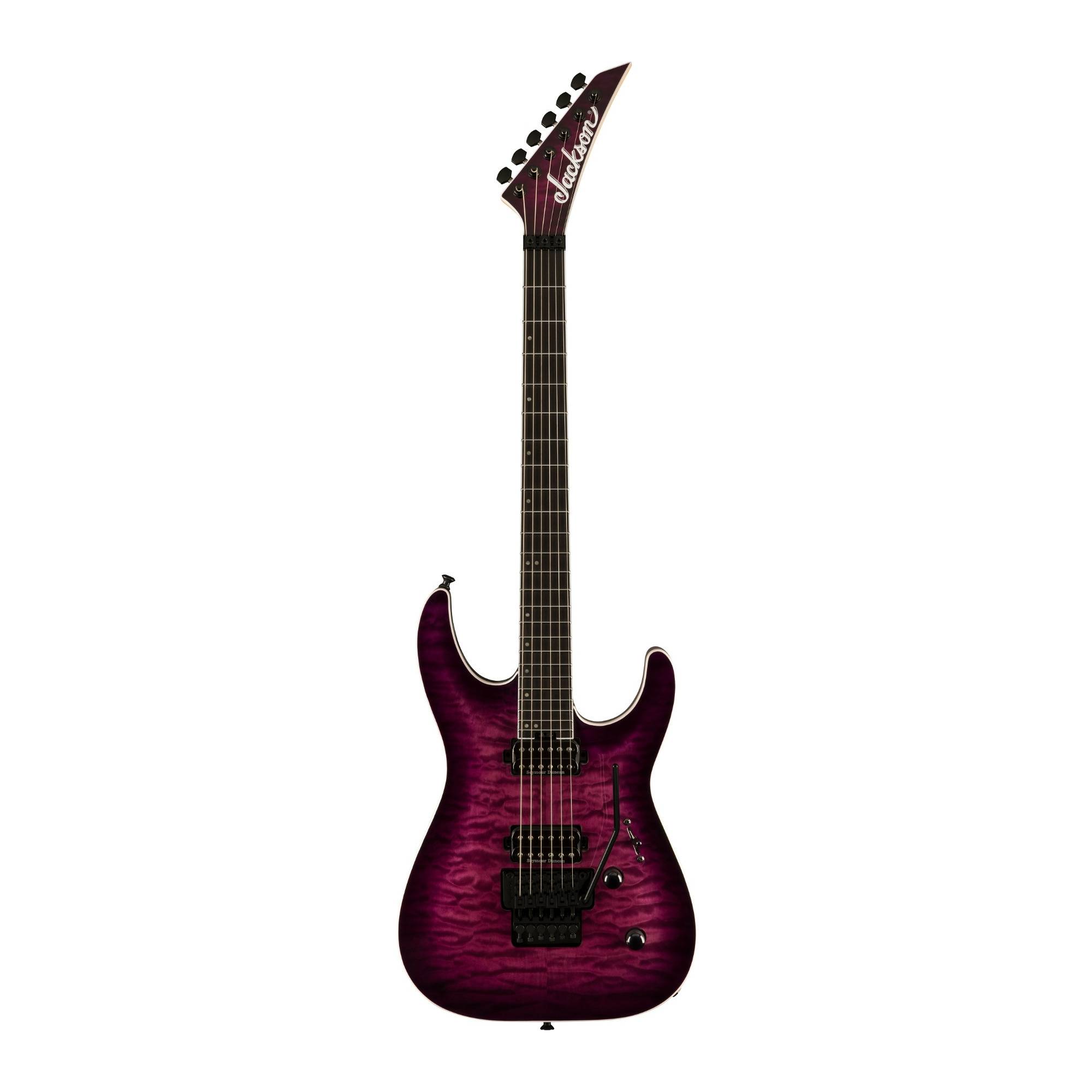 Jackson Pro Plus Series Dinky DKAQ 6-String Electric Guitar (Right-Handed, Transparent Purple Burst)