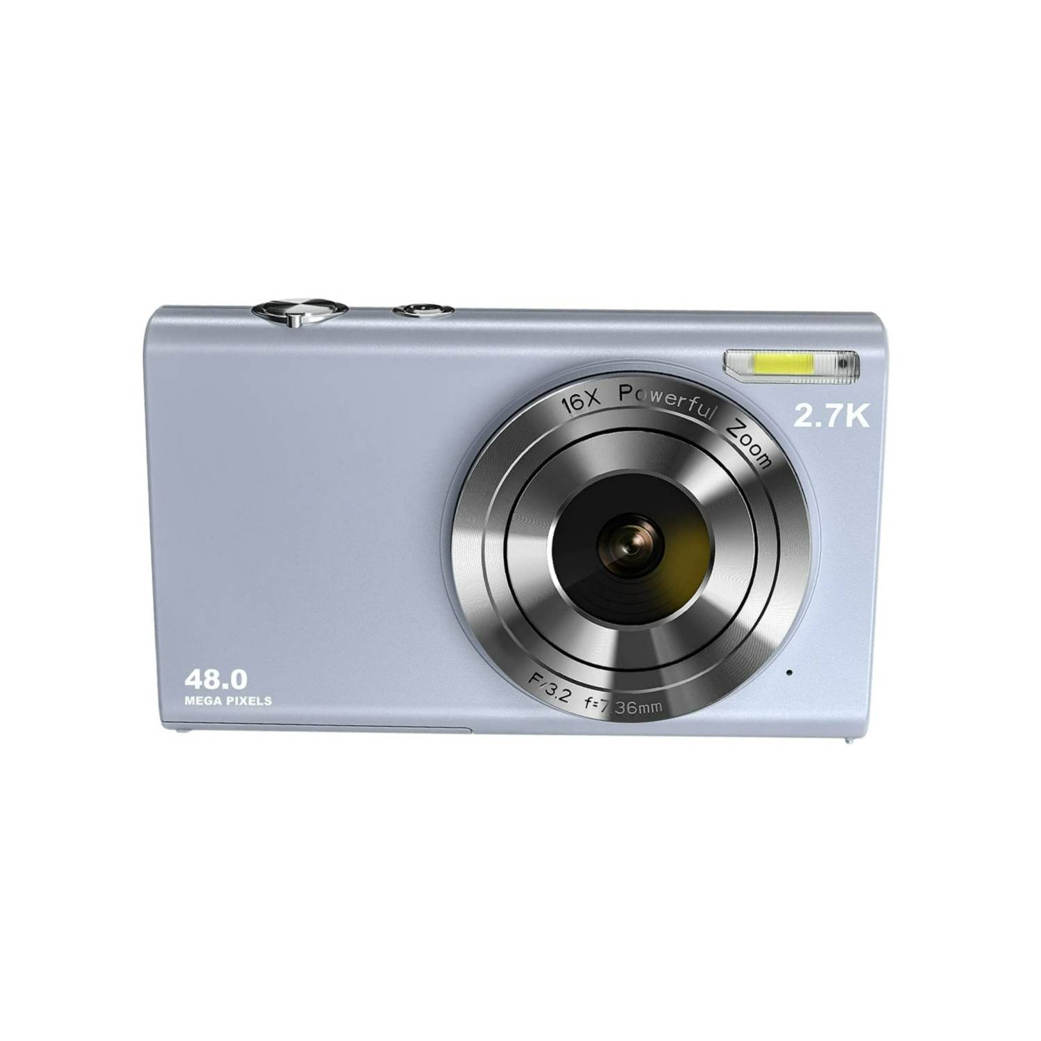 Sevenat 48MP Compact Point and Shoot Digital Camera with 16x Zoom and 3-Inch Screen (Purple)