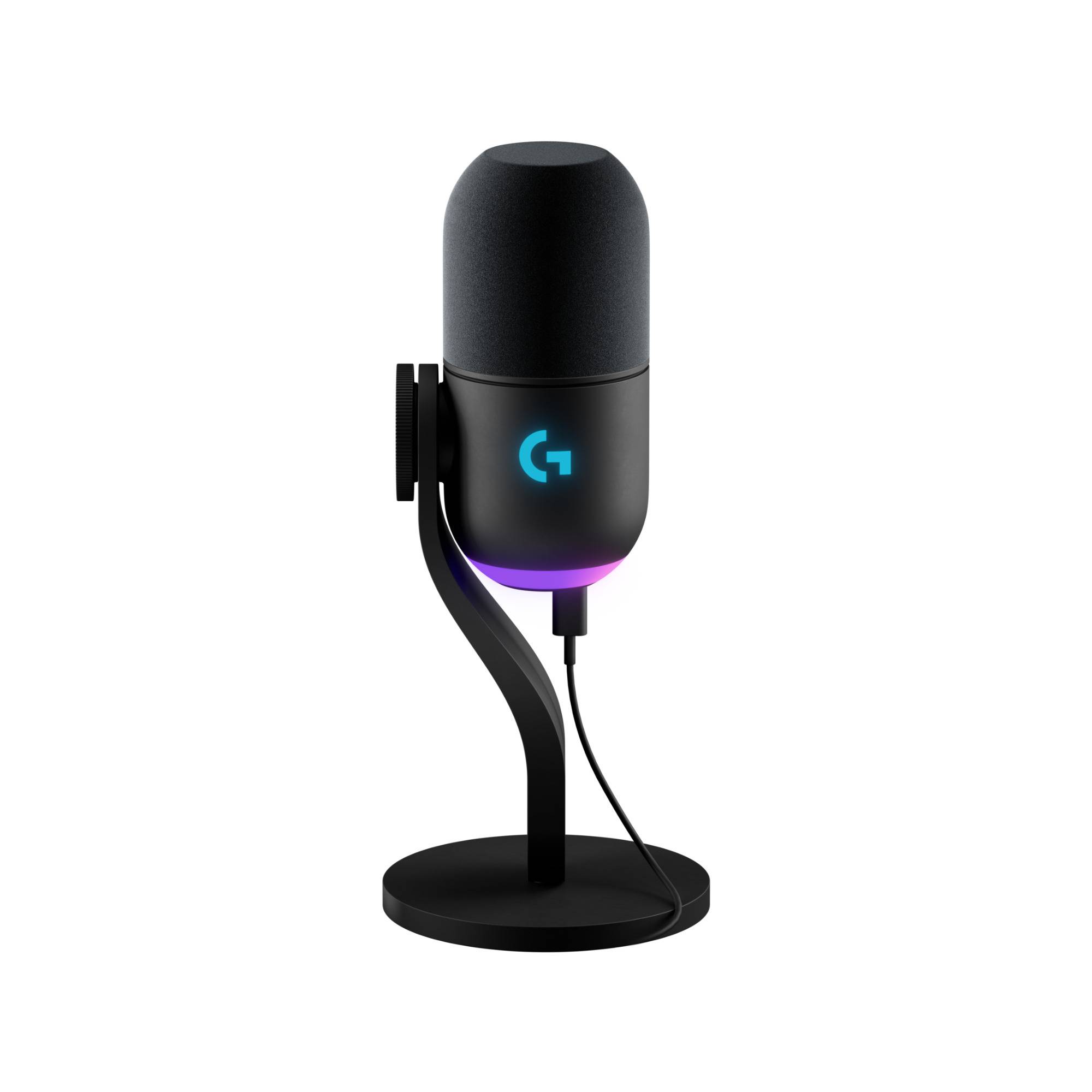 Logitech Yeti GX Premium RGB LIGHTSYNC-Powered Gaming Microphone with Custom Dynamic Capsule (Black)