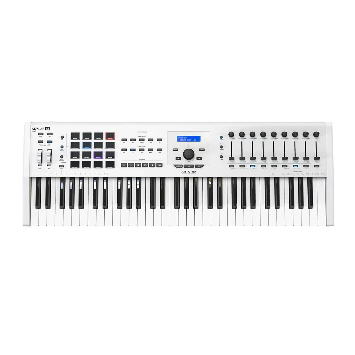 Arturia MKII 61-Key MIDI Keyboard Controller (White)