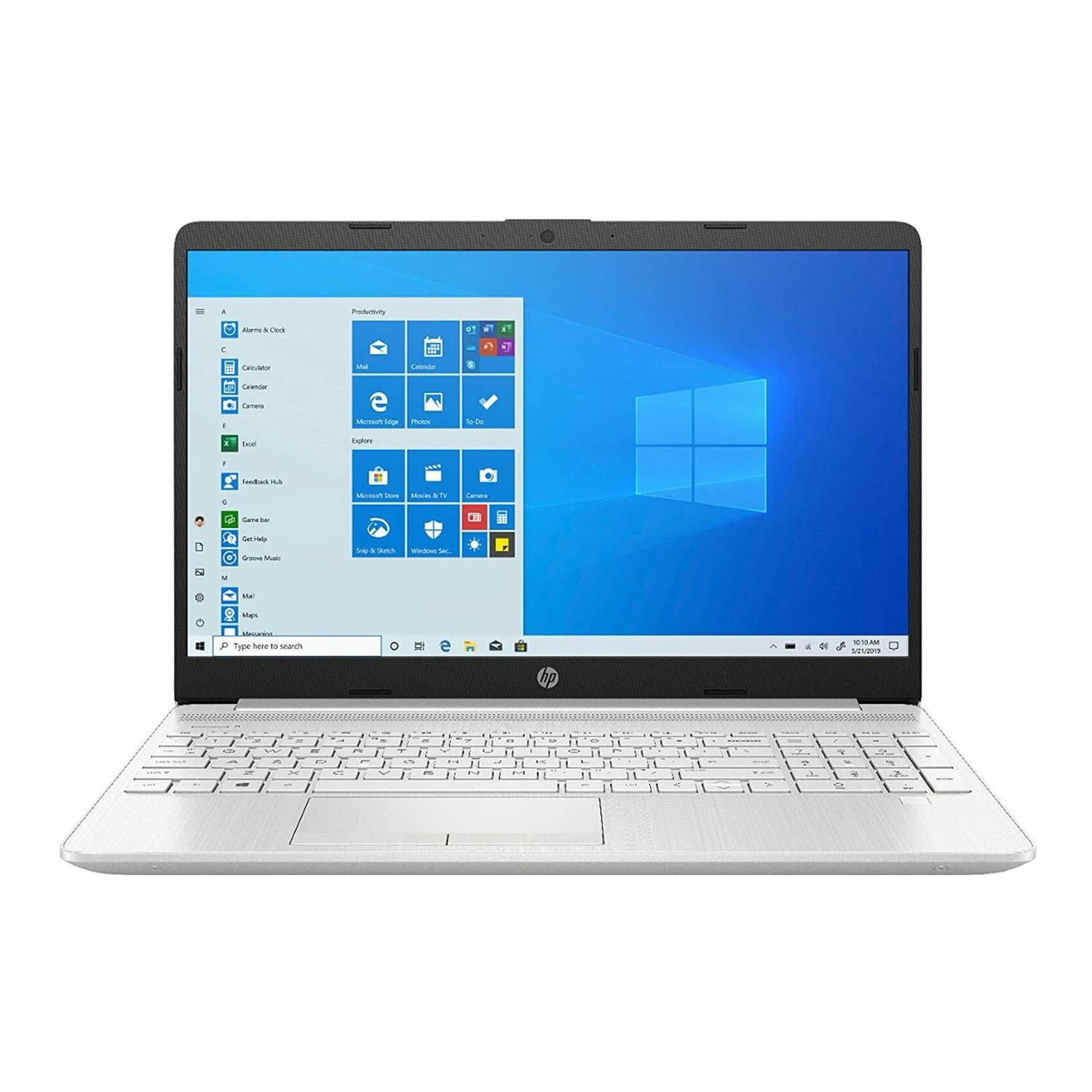 HP 15-DW Laptop Intel Core i3-1115G4 8GB 256GB SSD 15.6-Inch FHD WLED Win 10 (Natural Silver)