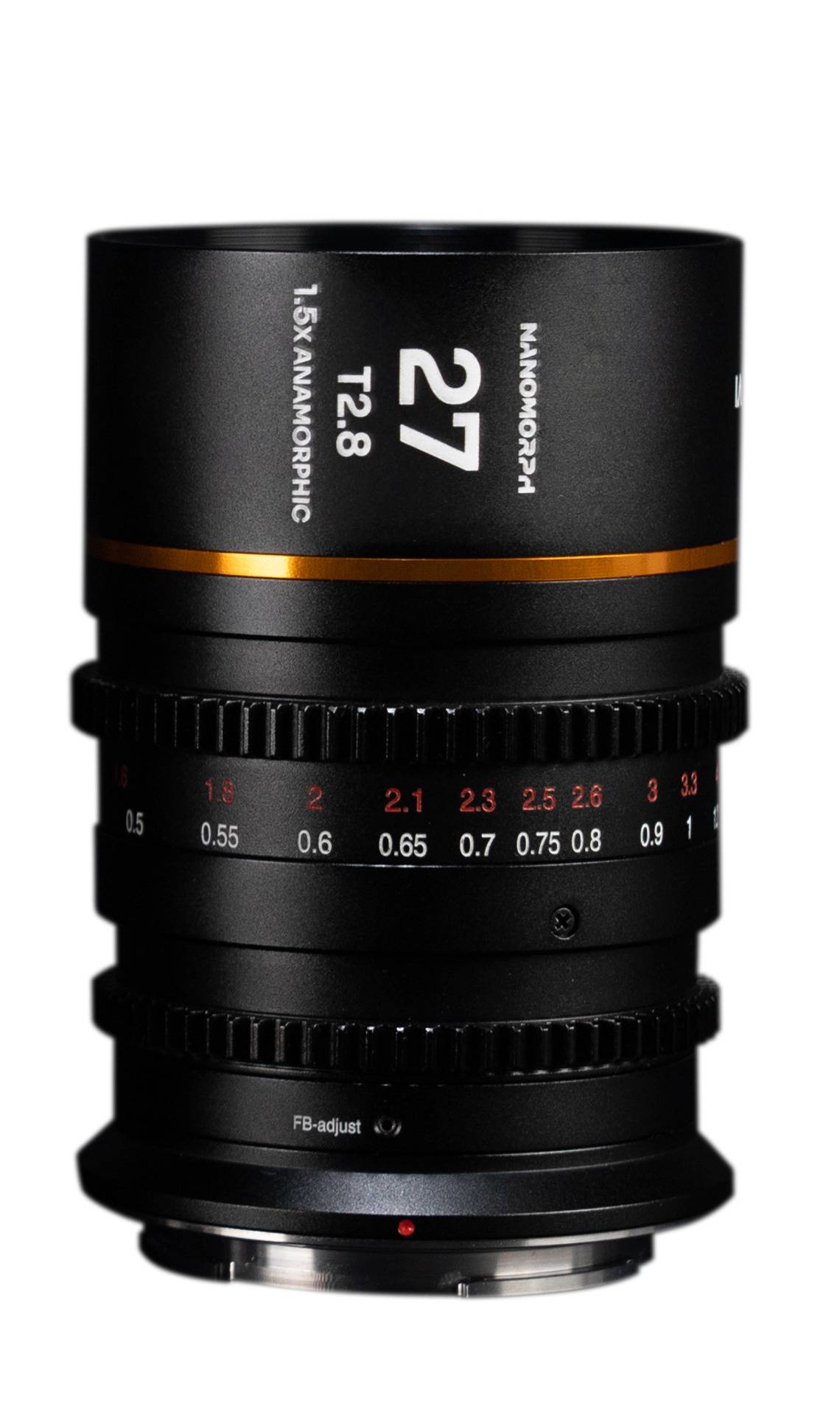 Laowa Nanomorph 27mm T2.8 1.5X S35 Anamorphic Lens (Amber) for Nikon Z Mount