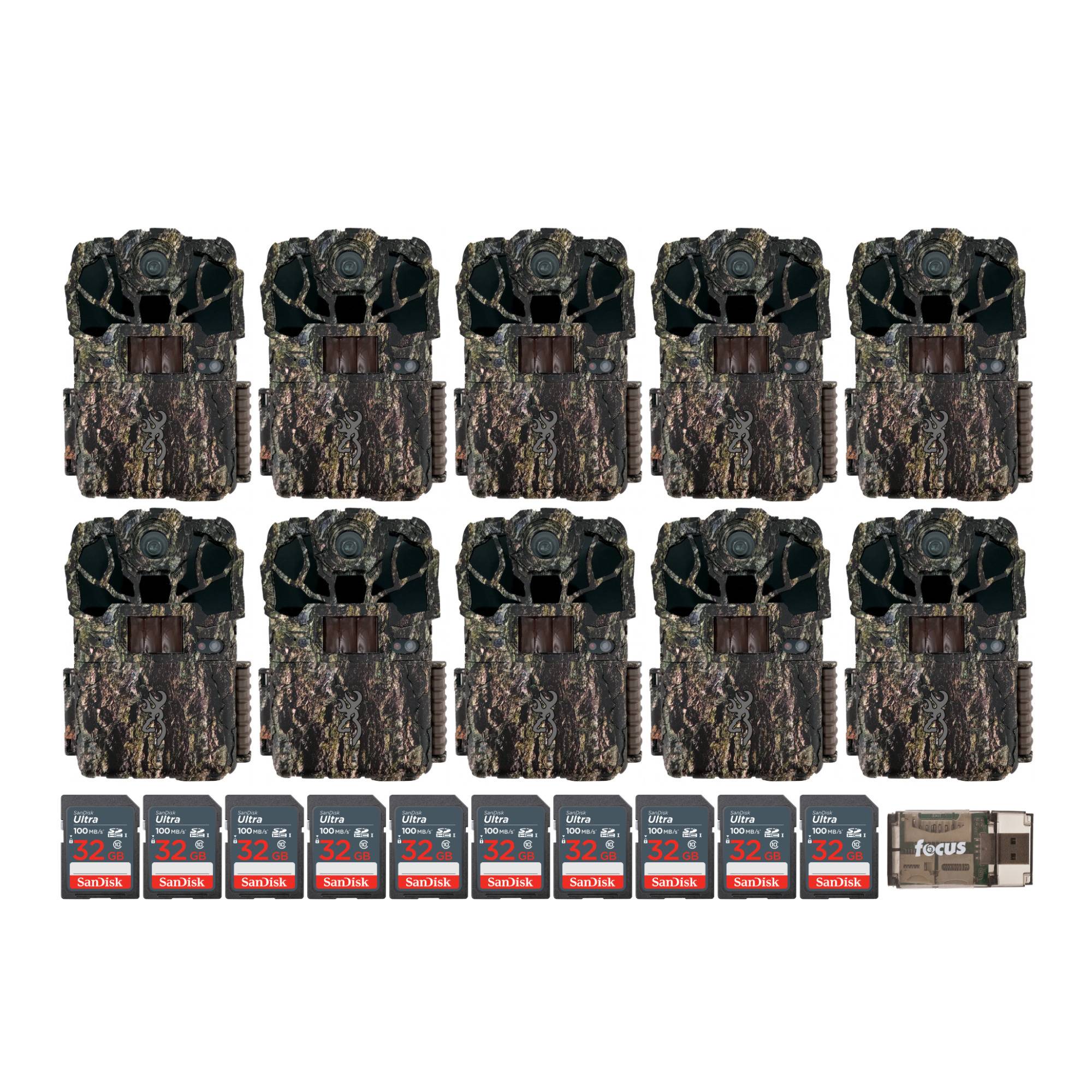 Browning Spec Ops Elite HP5 Trail Camera with 32 GB Memory Card (10-Pack) and Card Reader