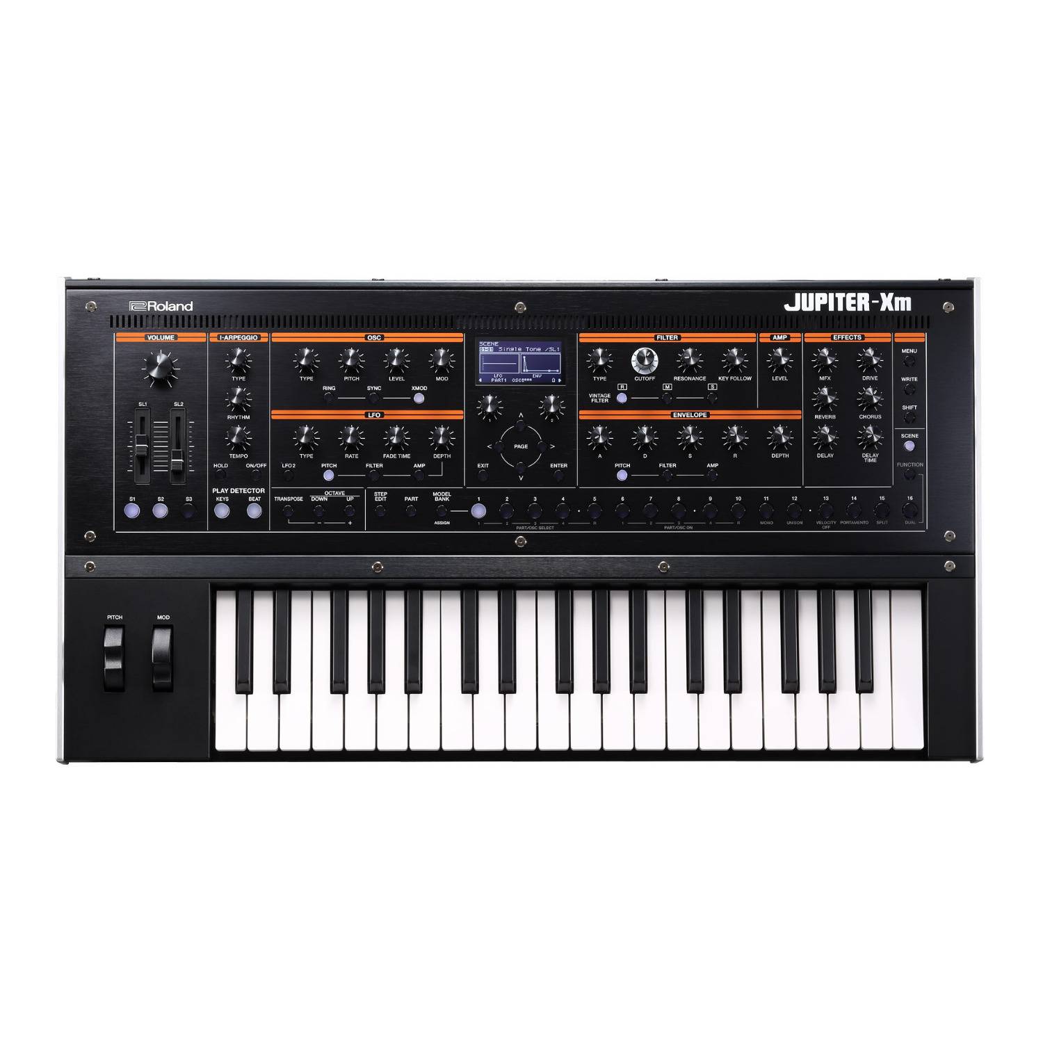 Roland JUPITER-XM 37-Note Slim Keyboard Synthesizer with Bluetooth MIDI and Wireless Connectivity