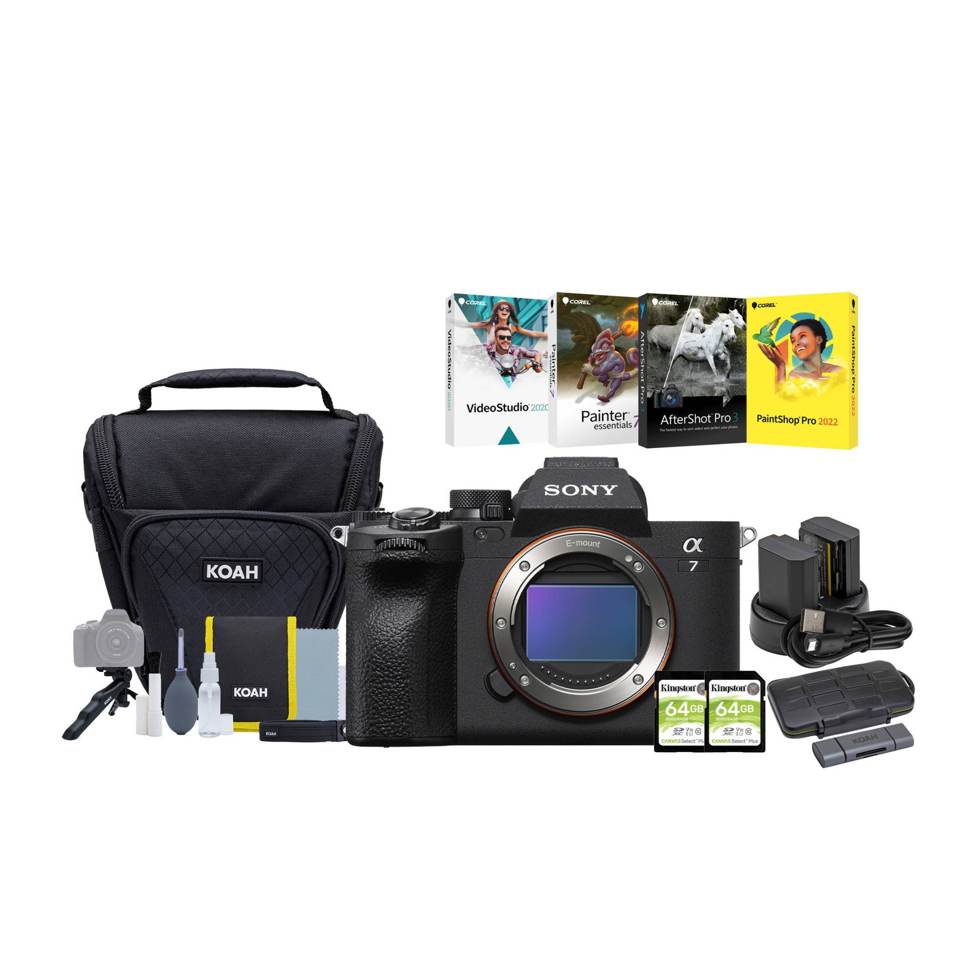 Sony Alpha 7 IV Full-frame Mirrorless Interchangeable Lens Camera (Body Only) Essentials Bundle