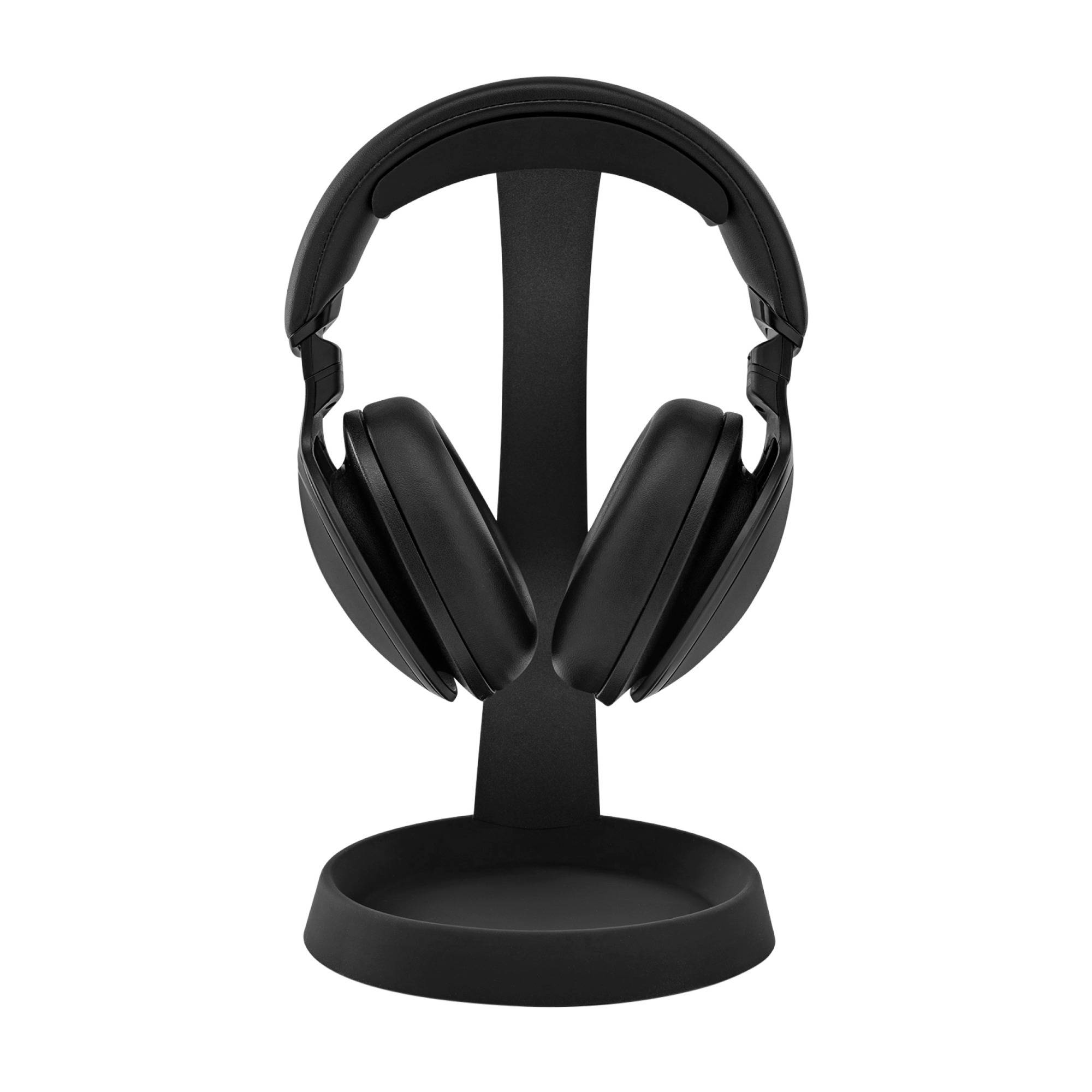 Knox Gear Aluminum Headphone Stand for Desk with Solid Base Mount (Black)