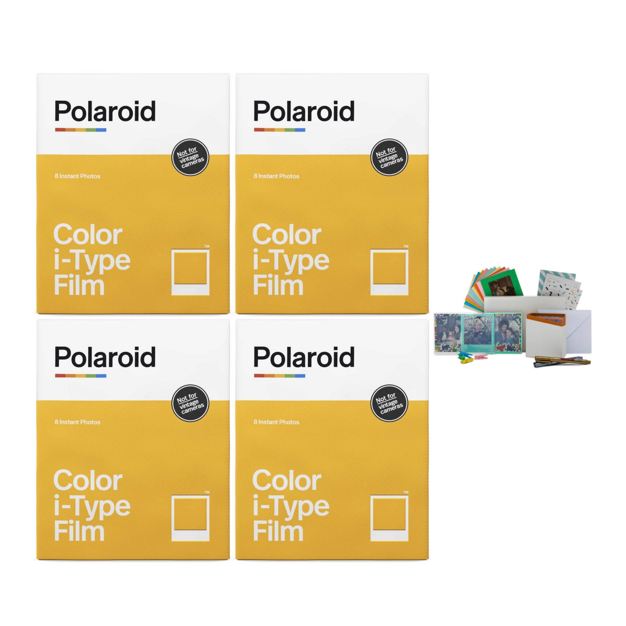 Polaroid Originals Color Instant Film for i-Type Cameras (32 Exposures) Bundle with Photo Box