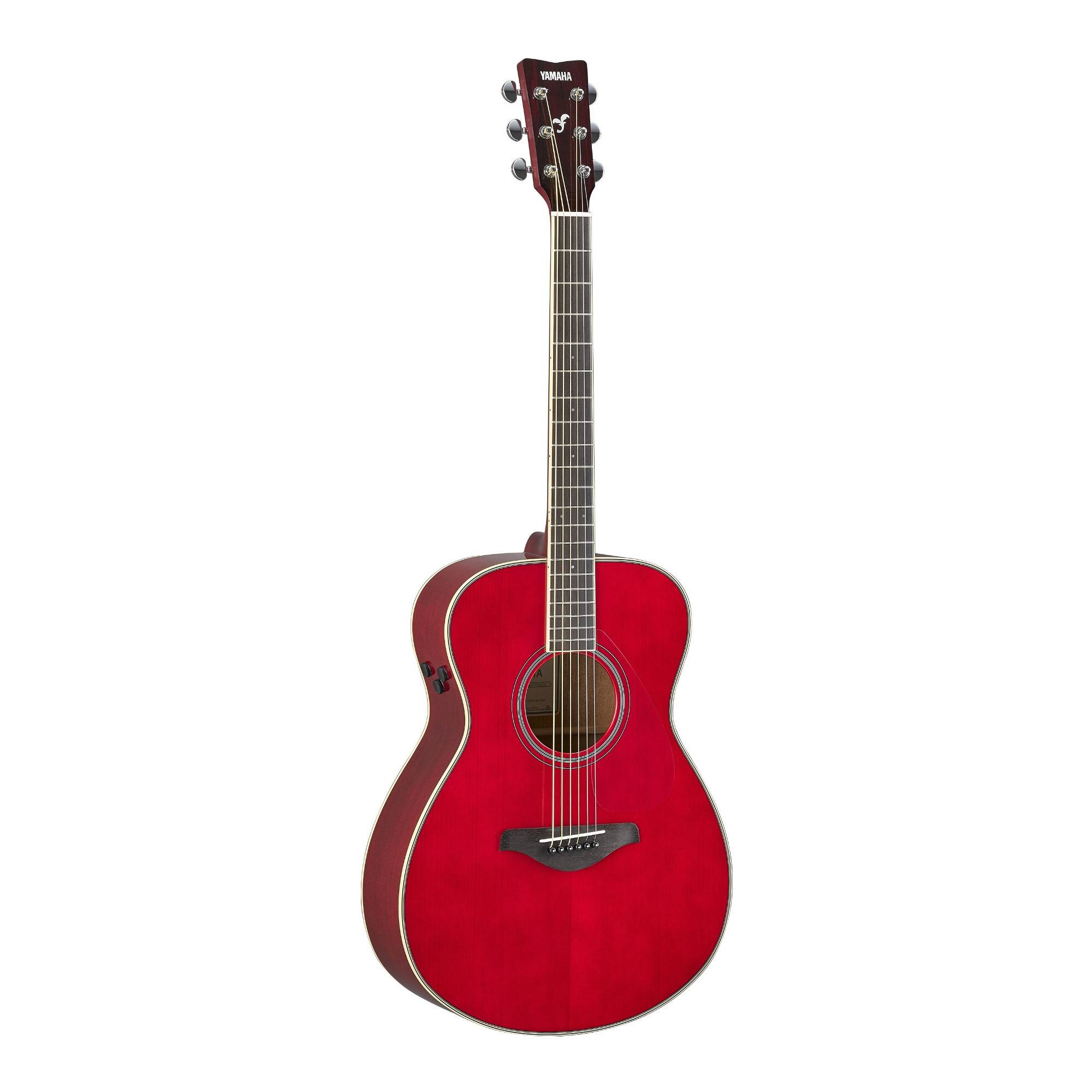 Yamaha FS-TA 6-String TransAcoustic Guitar (Ruby Red)