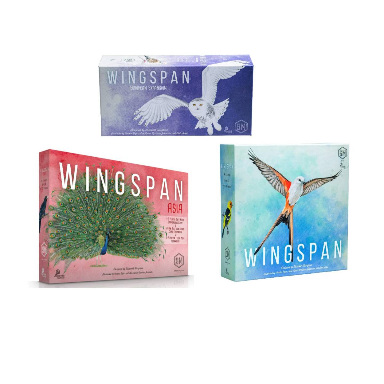 Wingspan Board Game A Bird-Collection Engine-Building Stonemaier Game Bundle