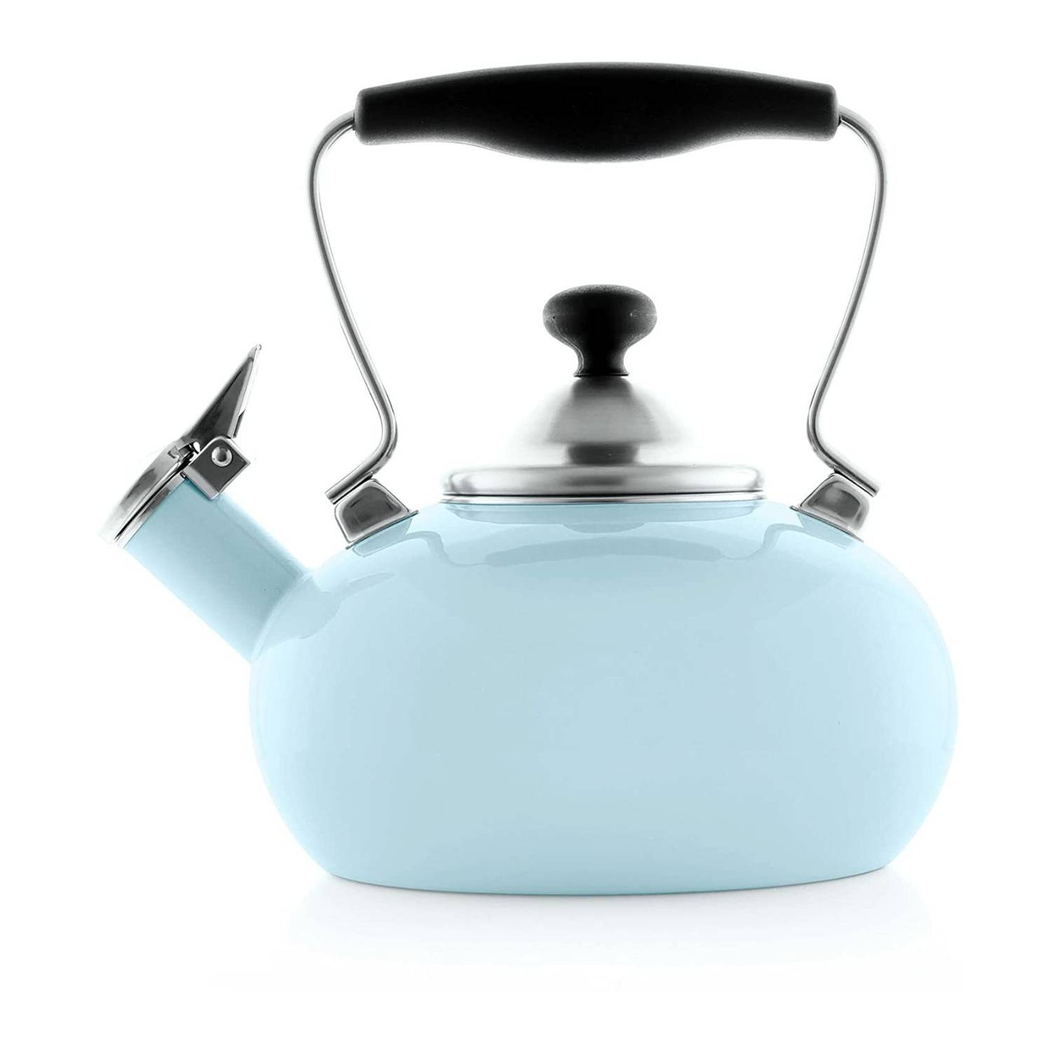 Chantal 37-1LB LB Enamel-On-Steel Zenith Tea kettle (1.8 Quart, Light Blue)