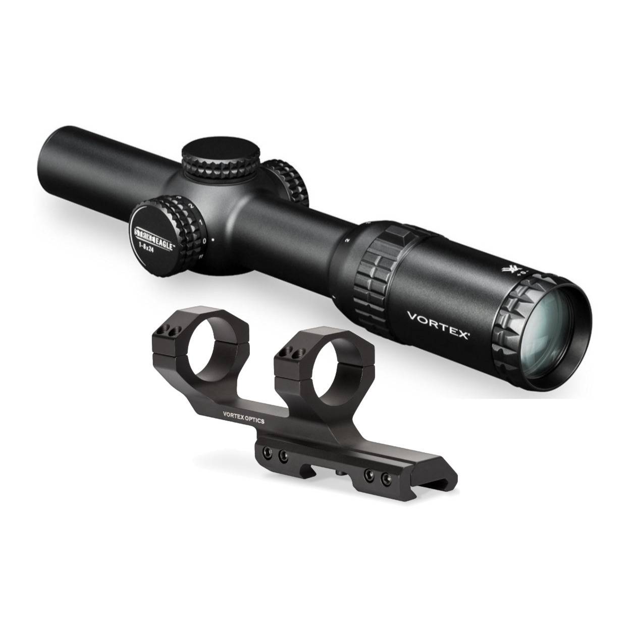 Vortex Strike Eagle 1-6x24 BDC Reticle Riflescope with 30mm Cantilever Mount