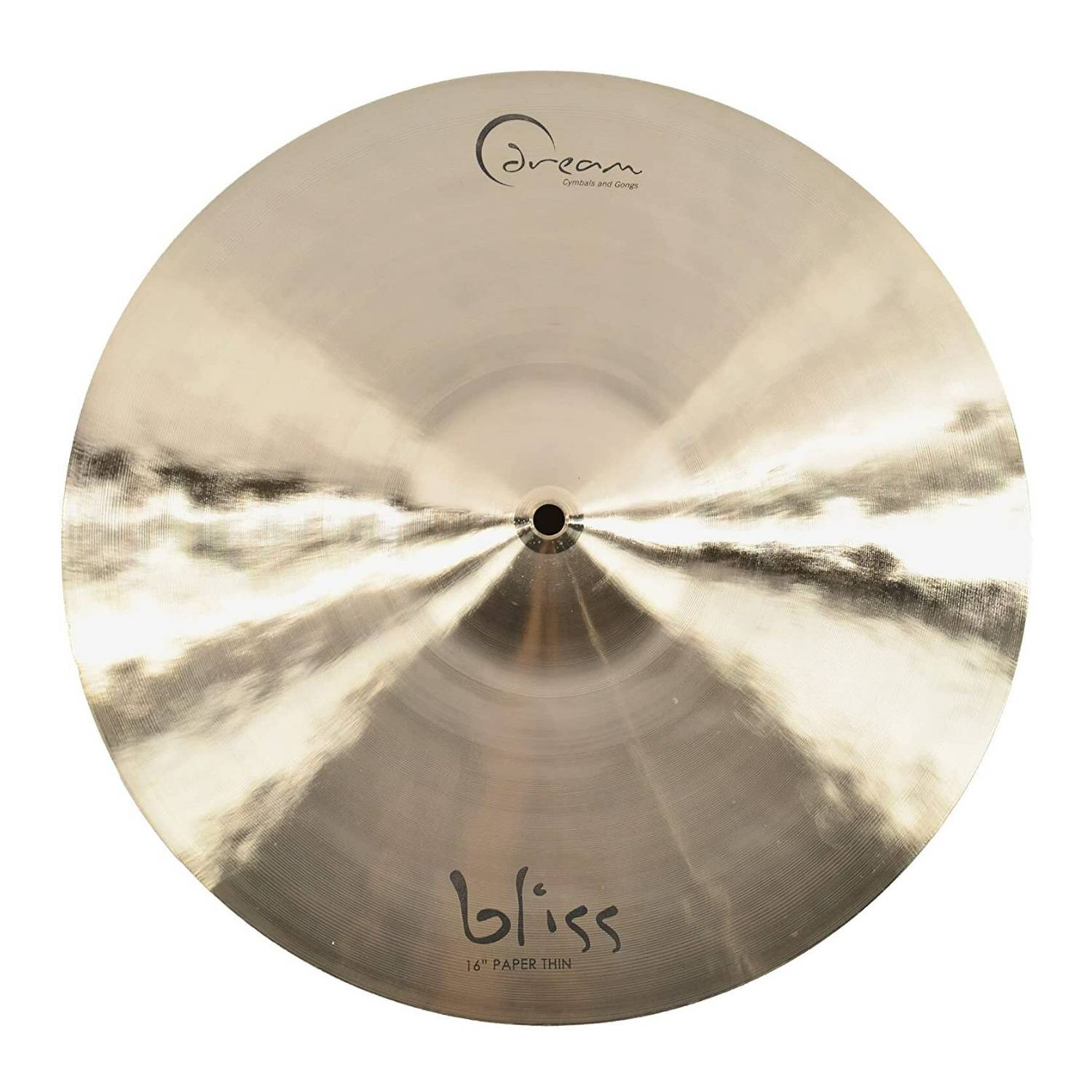 Dream Bliss 16-Inch Paper Thin Crash, Dark Undertones, Hand Forged and Hammered Cymbal