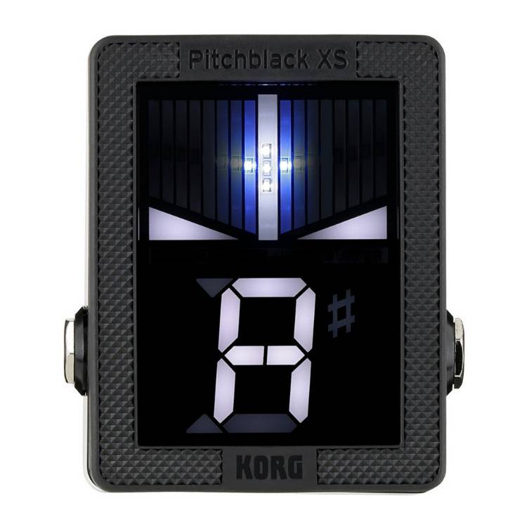 Korg PBX Pitchblack XS Compact Guitar Pedal Tuner with Integrated Display and Footswitch