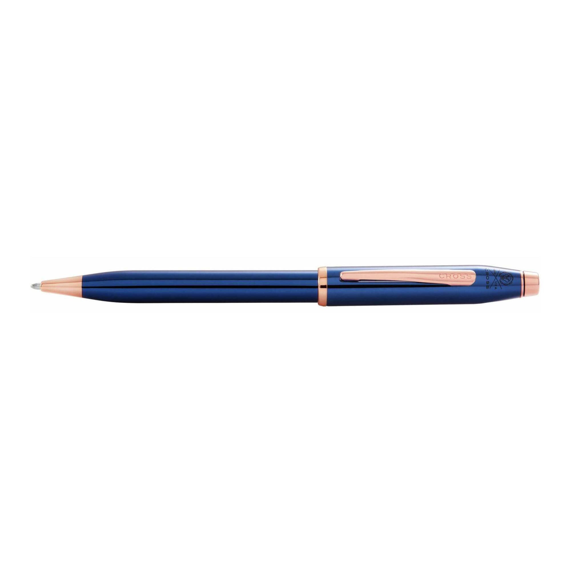 Cross Century II Translucent Cobalt Blue Lacquer Ballpoint Pen