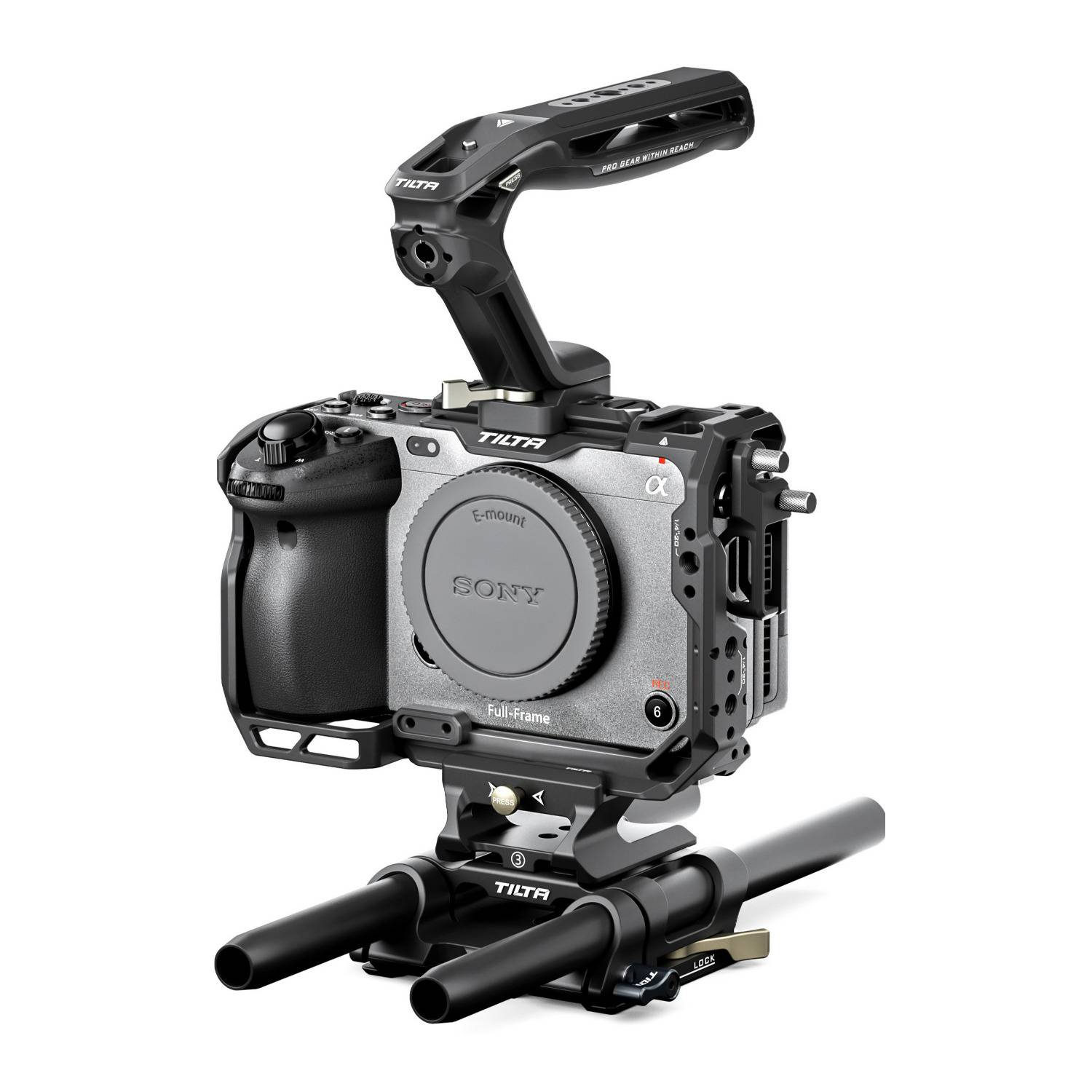 Tilta Camera Cage Basic Kit with Modular Design for Sony FX3 and FX30 V2 (Black)