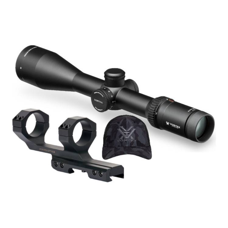 Vortex Viper HS 4-16x50mm Riflescope with Dead-Hold BDC Reticle (MOA) and Mount Bundle