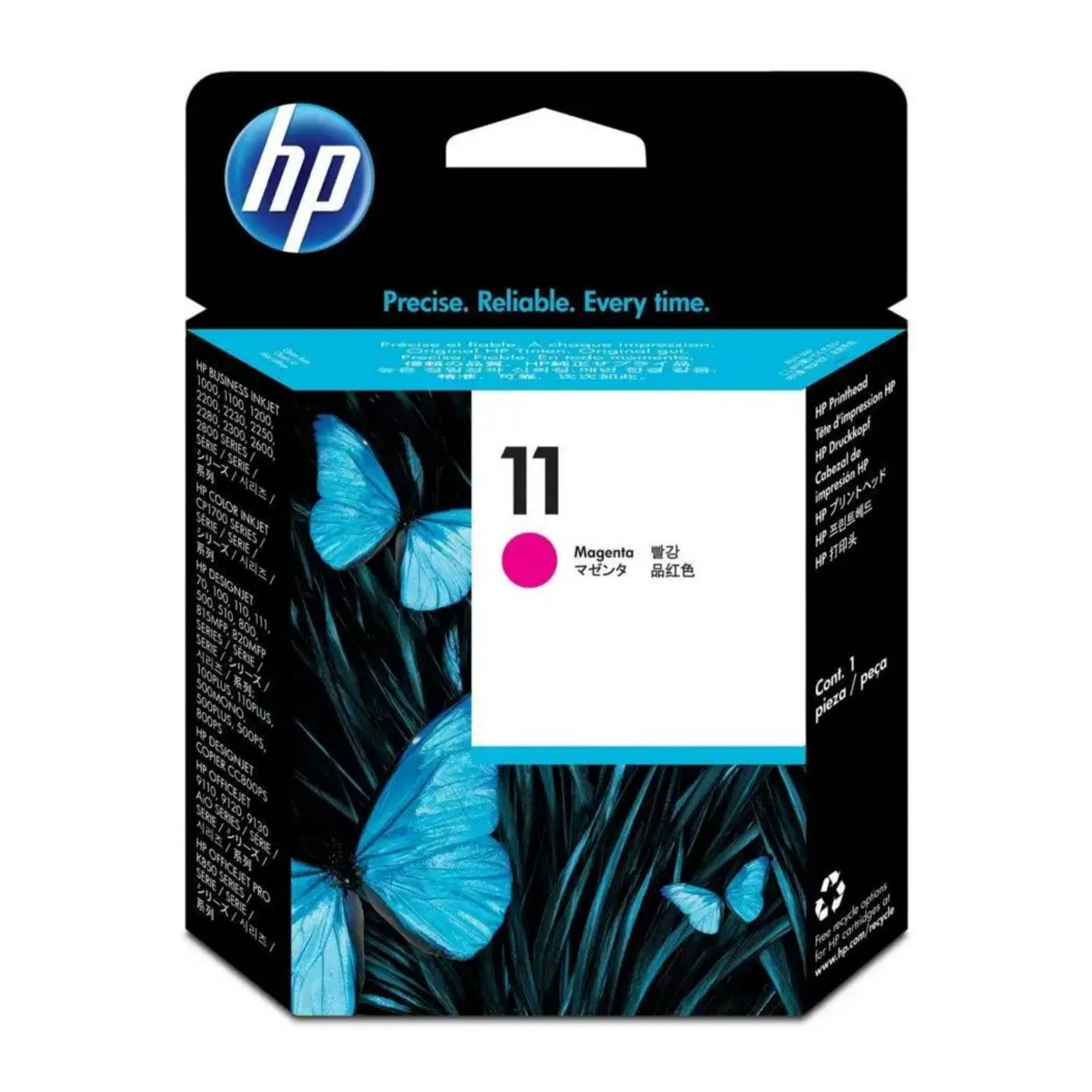 HP 11 Original Inkjet Printhead with Vibrant Color (Magenta)