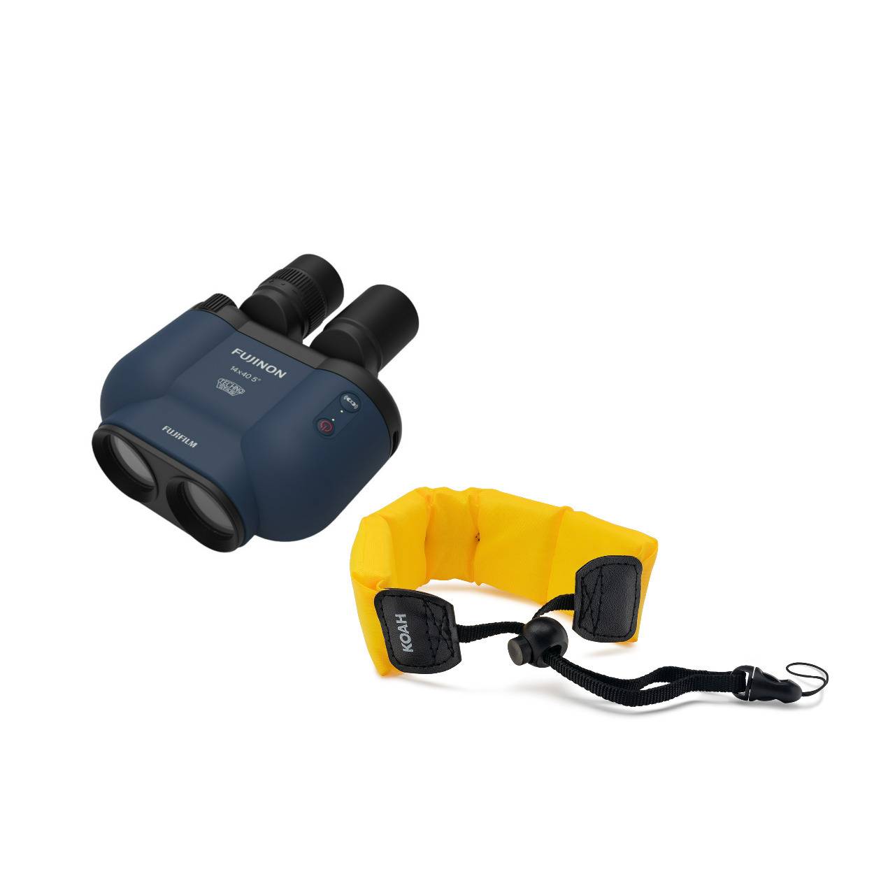 Fujifilm TS-X 1440 Techno Stabi Binoculars with Softcase (Navy) w/Waterproof Floating Camera Strap