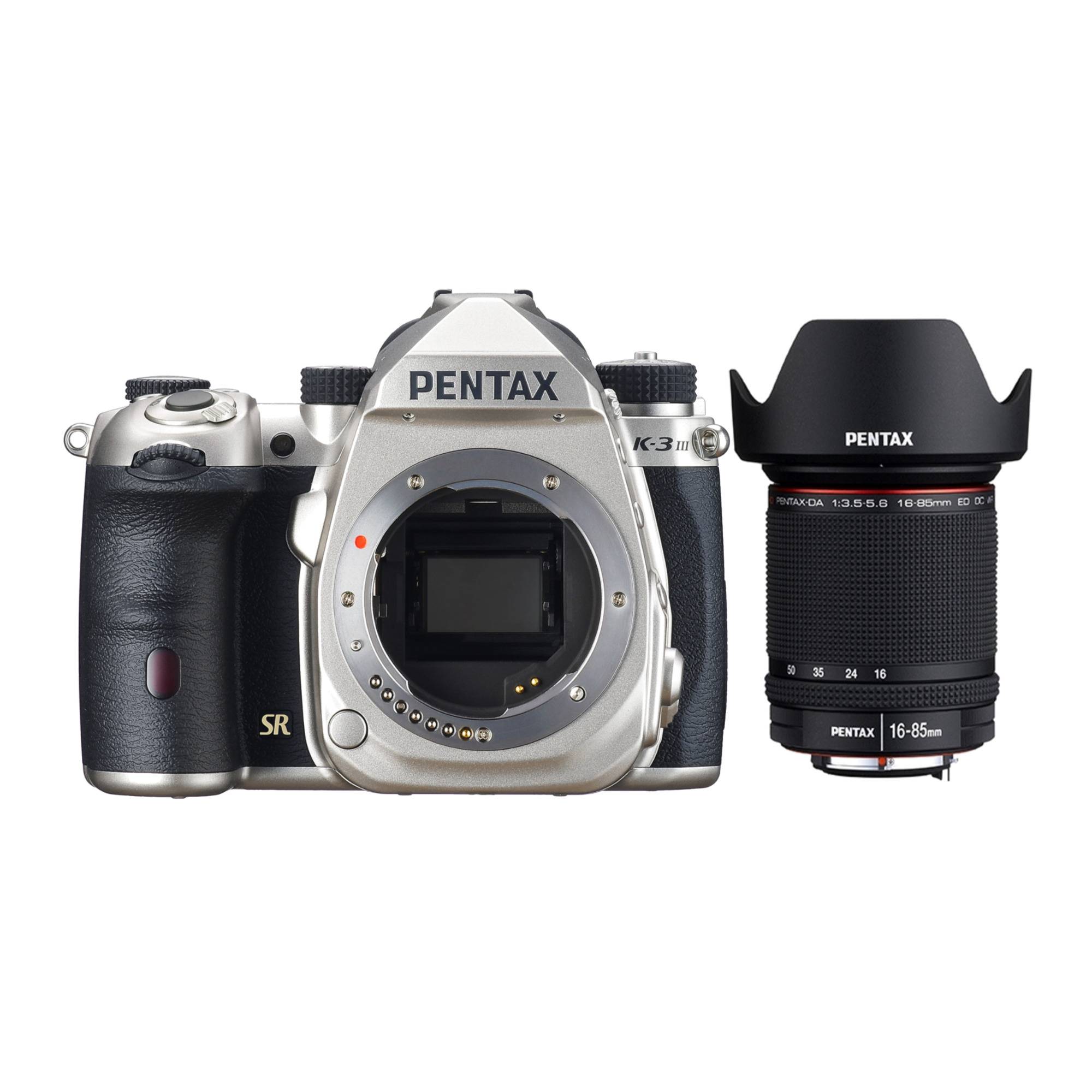 Pentax K-3 Mark III Camera Body (Silver) with DA 16-85mm f3.5-5.6 ED DC WR Camera Lens