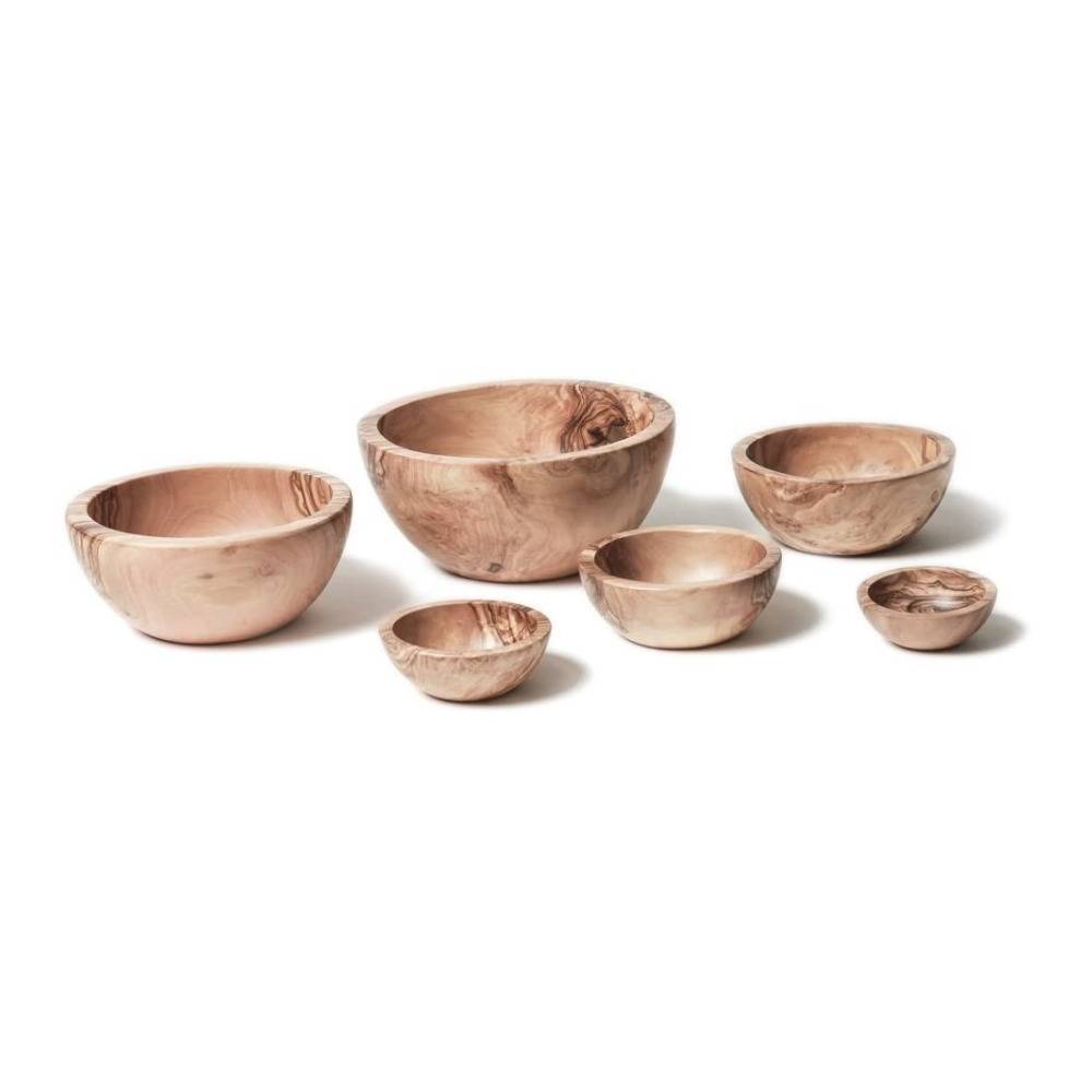 Berard Handcrafted Bowls (Set of 6, Olivewood)