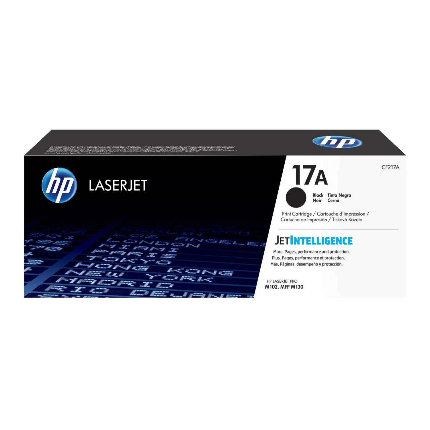 HP 17A Black Original LaserJet Toner Cartridge, Works with HP Printers and MFPs (1,600 Pages)