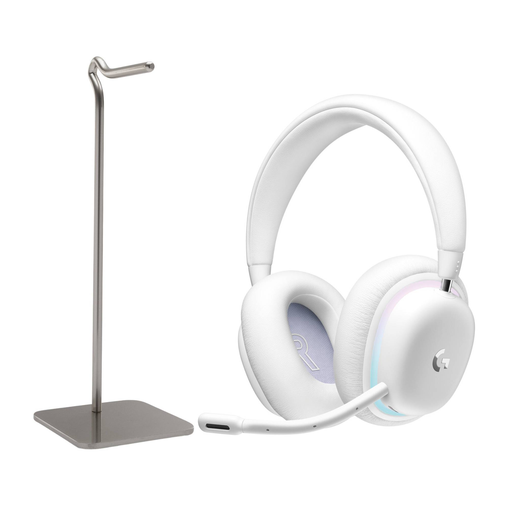 Logitech G735 Wireless Gaming Bluetooth Headset (White) with Headphone Stand