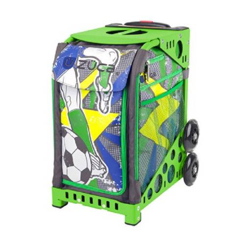 Zuca Sport Insert Bag Striker Insert & Green Frame with Flashing Wheels