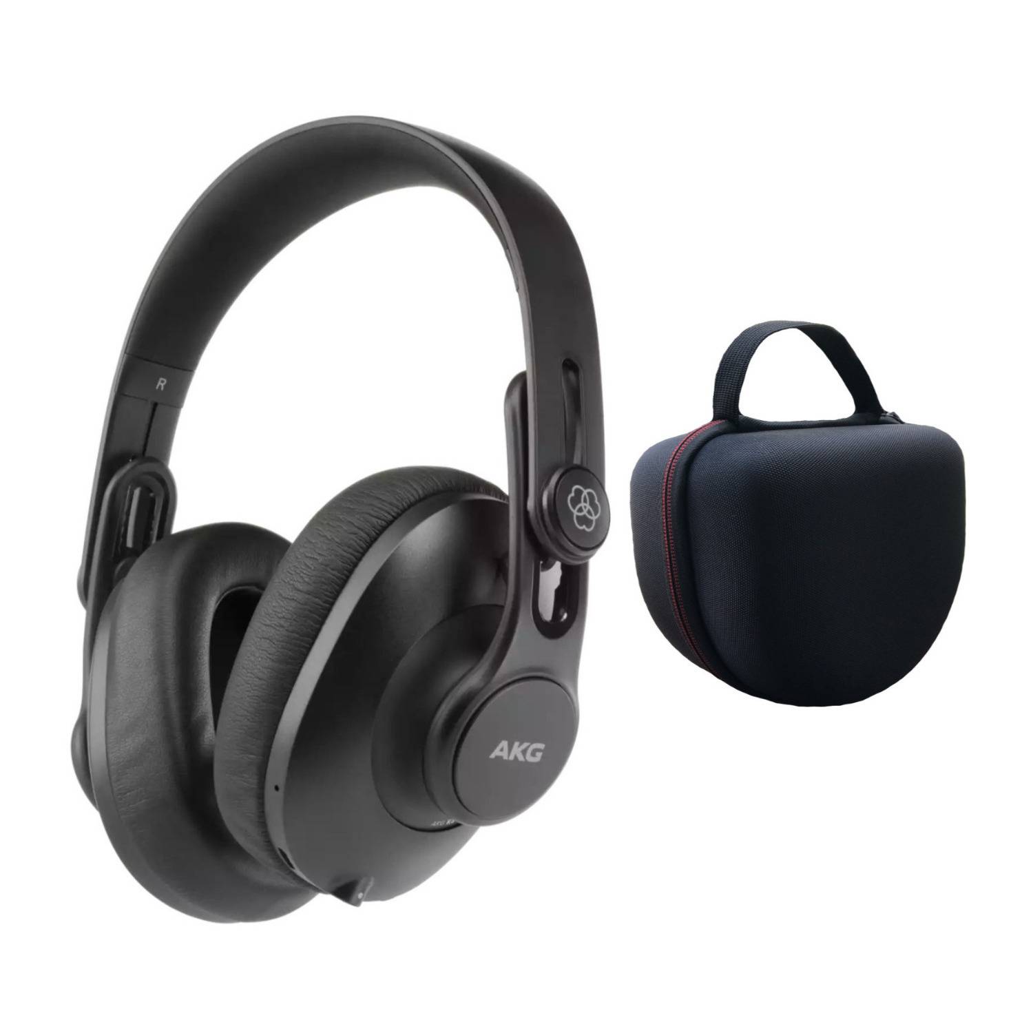 AKG Pro Audio K361BT Bluetooth Over-Ear Closed-Back Studio Headphones Bundle