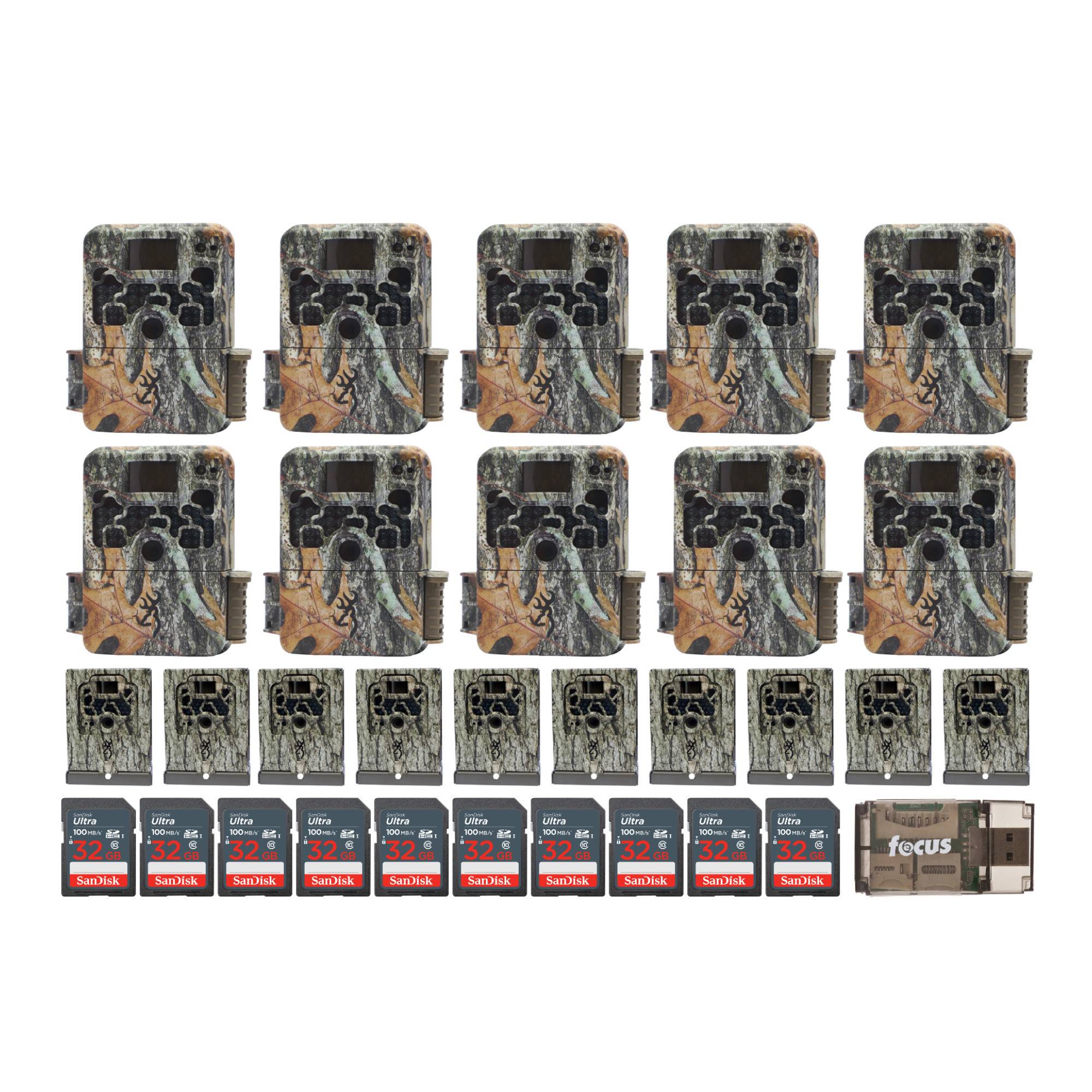 Browning Trail Cameras Strike Force Extreme 16MP Game Camera (10-Pack) with Security Box Bundle