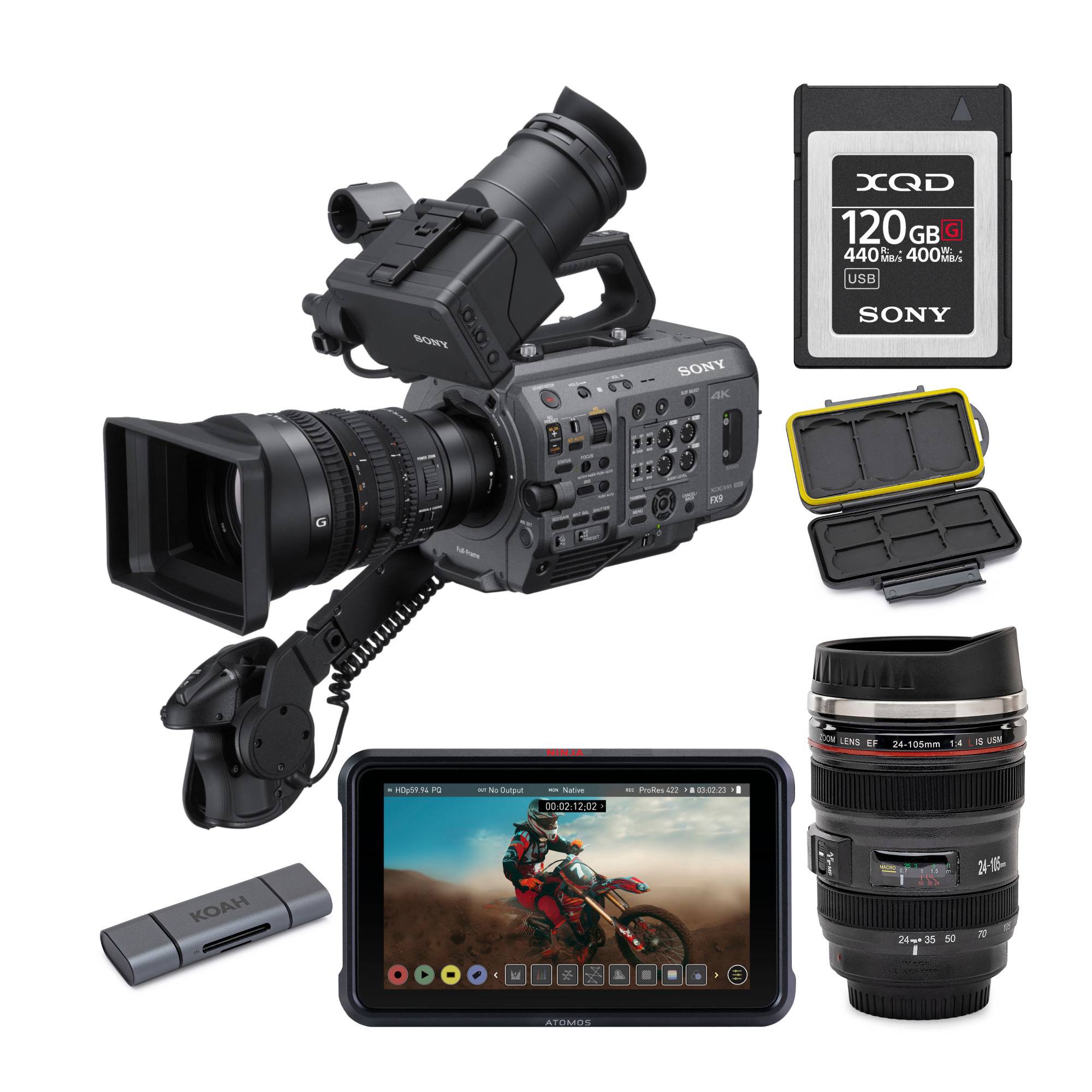 Sony PXW-FX9K XDCAM 6K Full-Frame Camera System with 28-135mm f/4 G OSS Lens Ninja Bundle