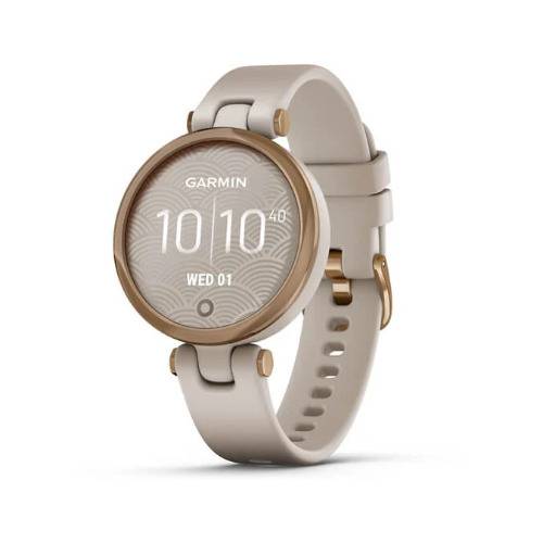 Garmin Lily Sport Smartwatch for Women (Rose Gold Bezel with Light Sand Case and Silicone Band)