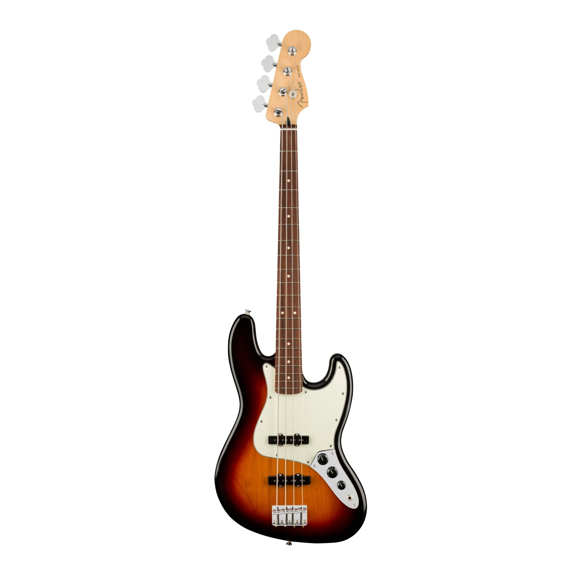 Fender Player Jazz 4-String Bass Guitar (Right-Handed, 3-Color Sunburst)