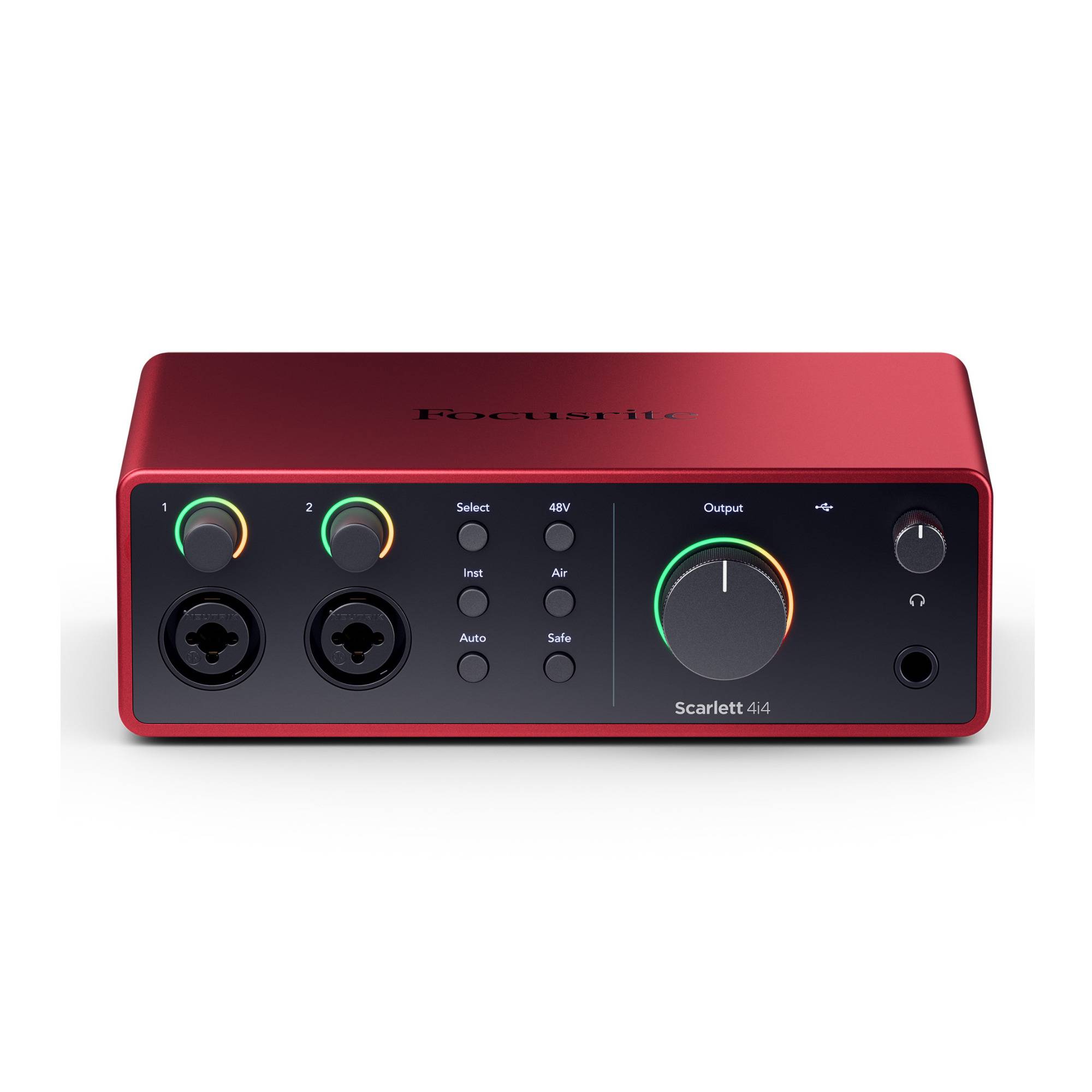 Focusrite Scarlett 4i4 4th Gen USB Audio Interface with Hi-Z Instrument, Loopback, and Air Mode